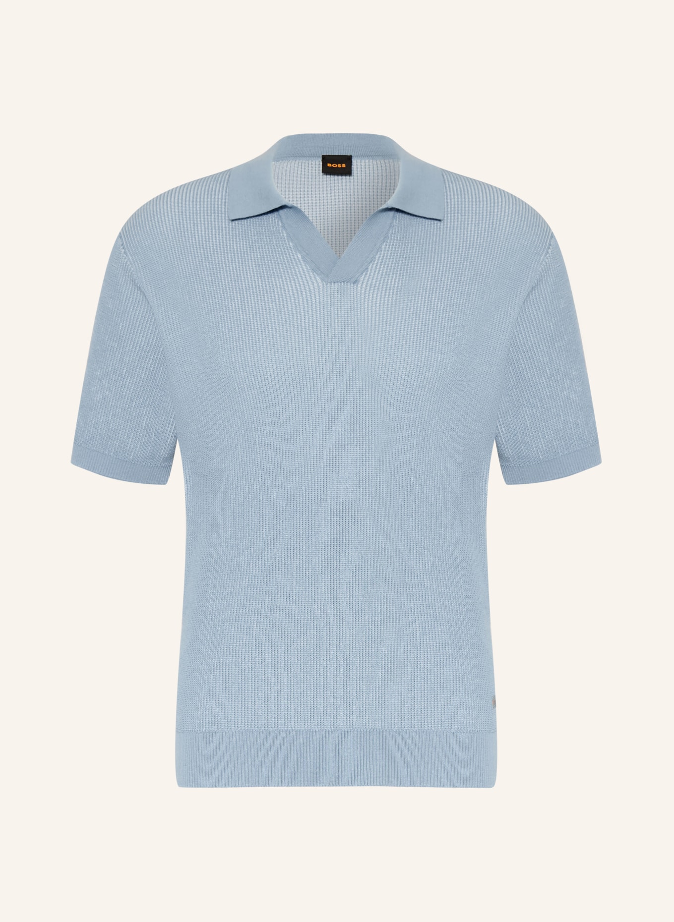 BOSS Strick-Poloshirt ARAVOLO: HELLBLAU