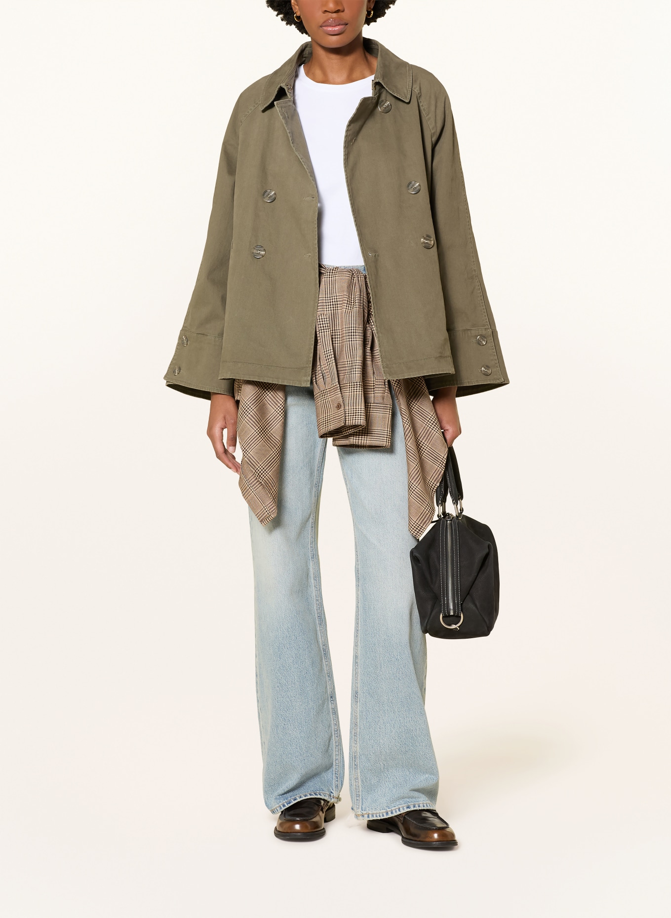 IQ STUDIO Trench-Jacke: KHAKI