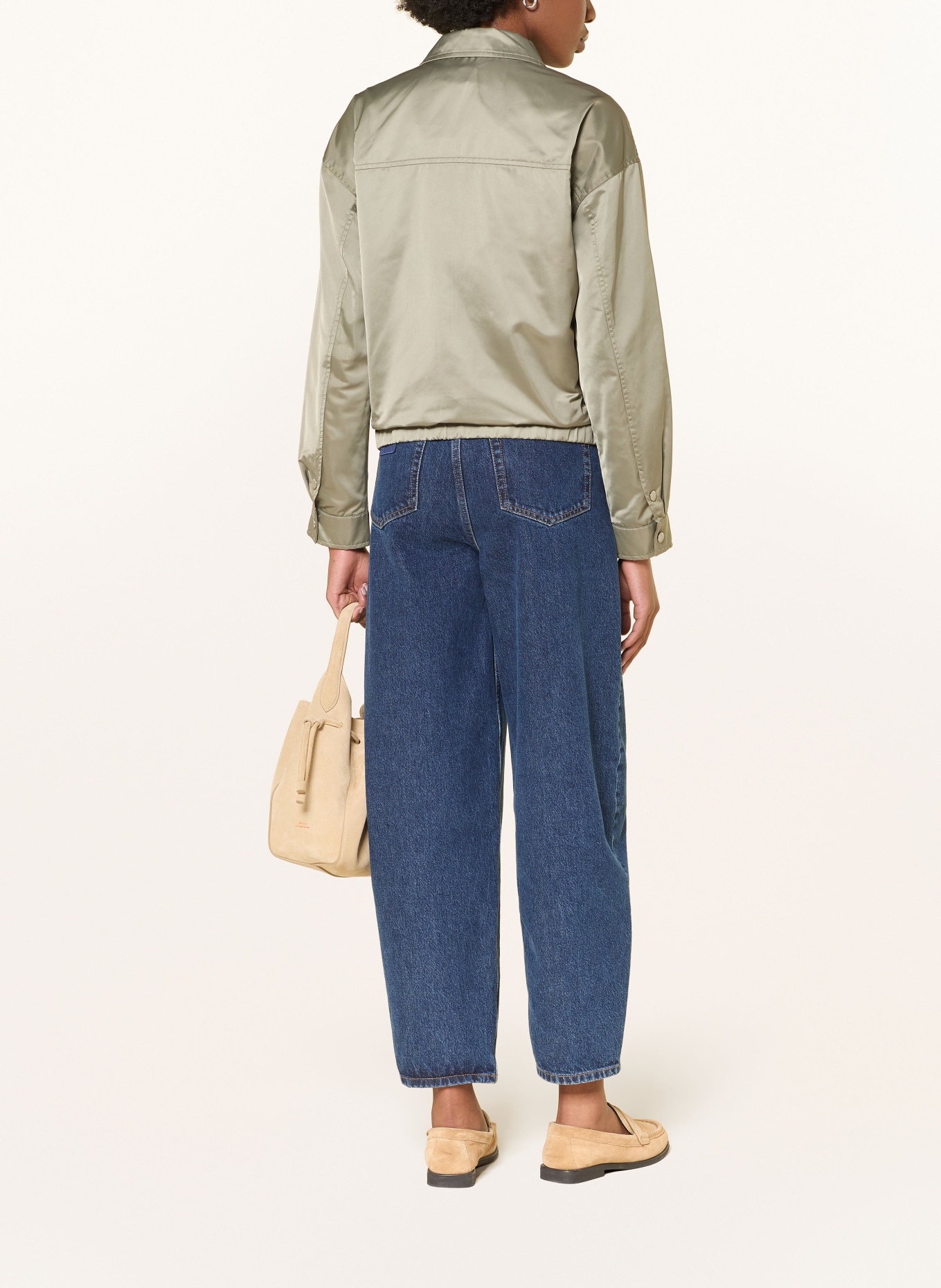 IQ STUDIO Satinblouson: KHAKI