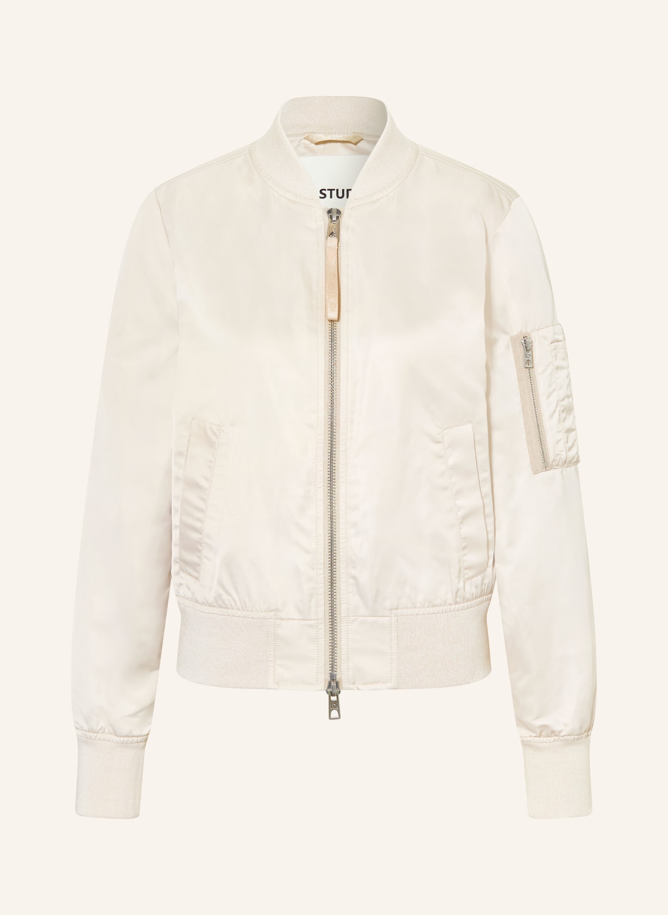 IQ STUDIO Satinblouson: CREME