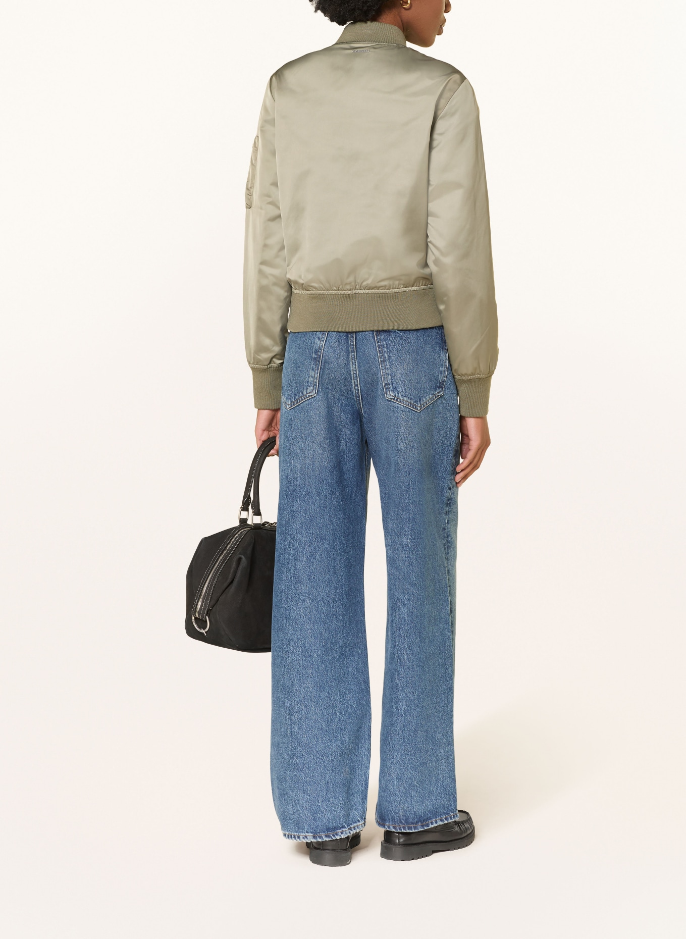 IQ STUDIO Satinblouson: KHAKI