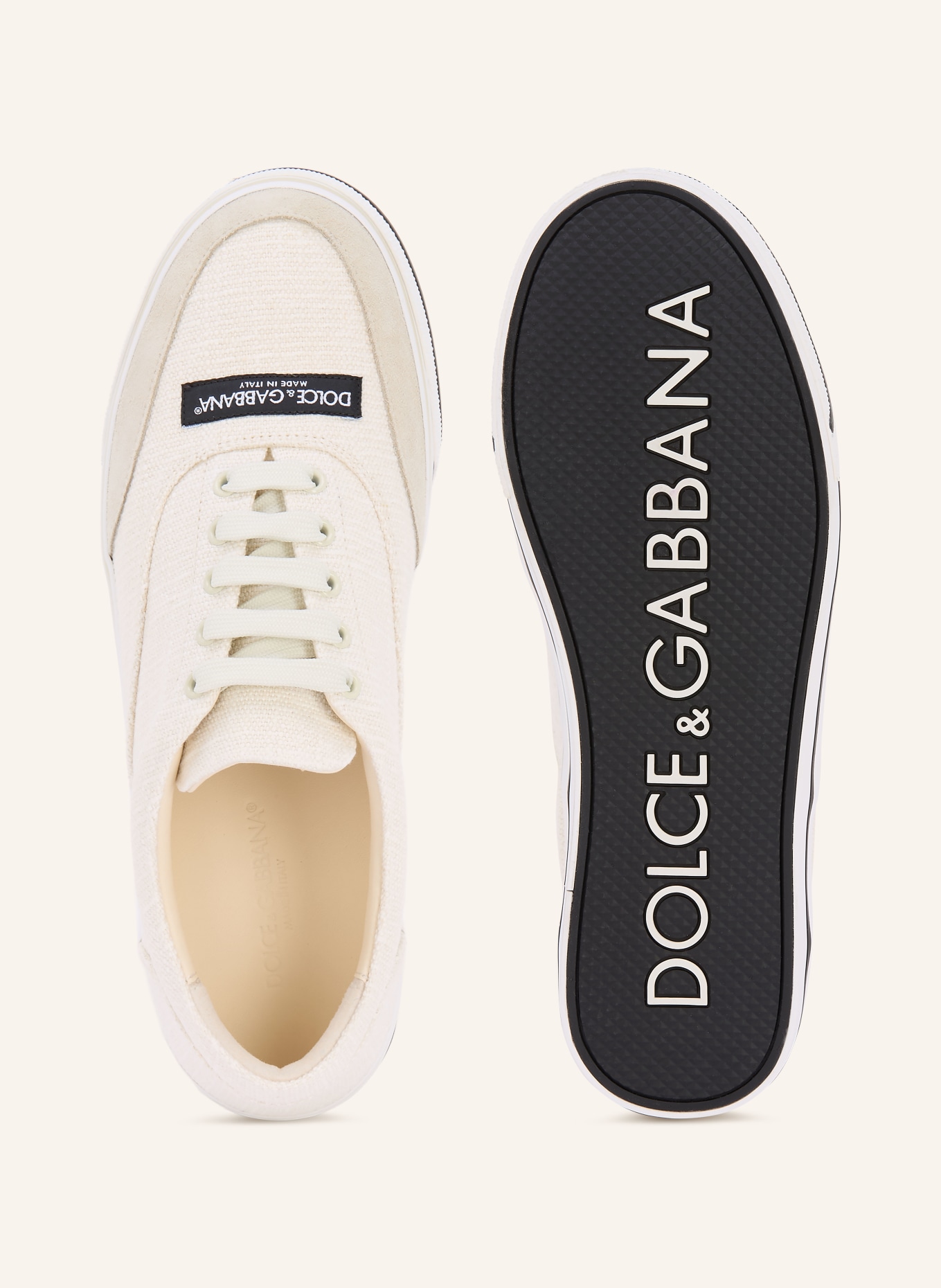 DOLCE & GABBANA Sneaker DG SAILING: CREME / BEIGE