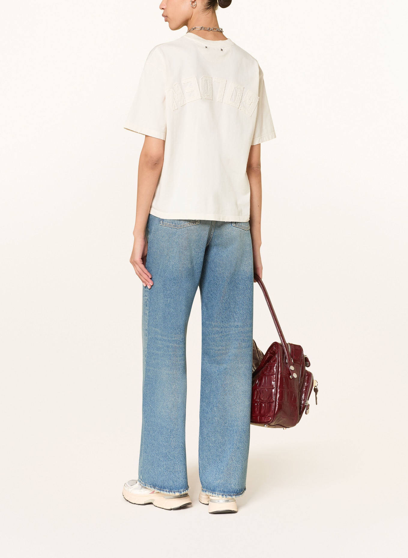 GOLDEN GOOSE T-Shirt: CREME