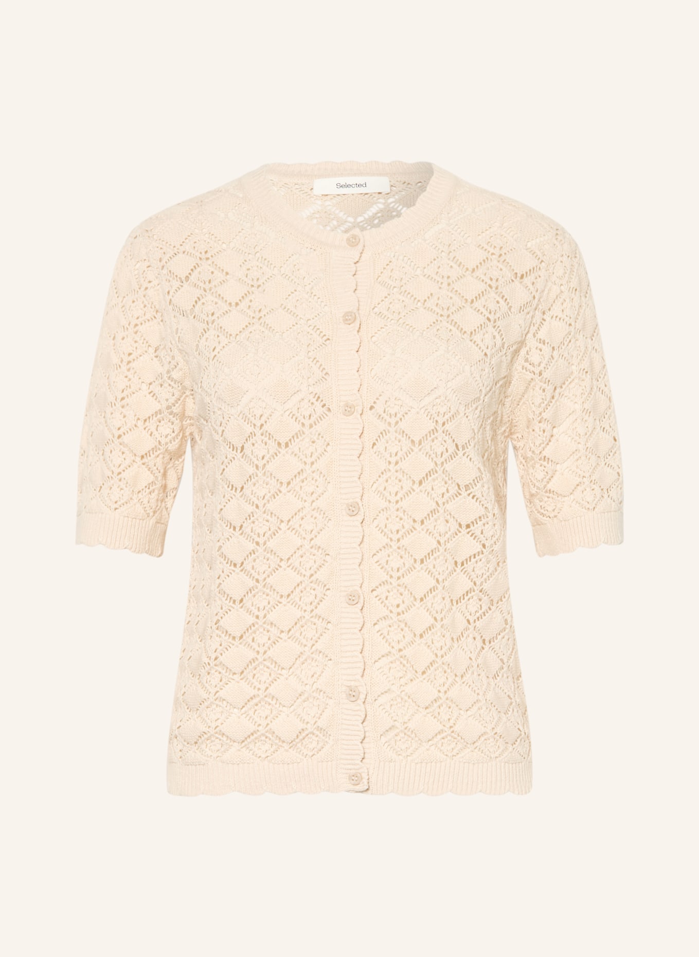 SELECTED Femme Strickjacke: ECRU