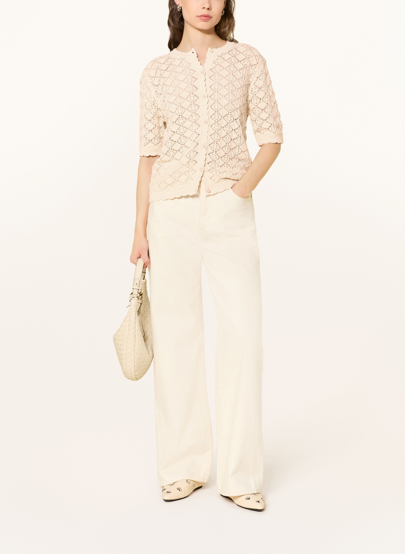 SELECTED Femme Strickjacke: ECRU