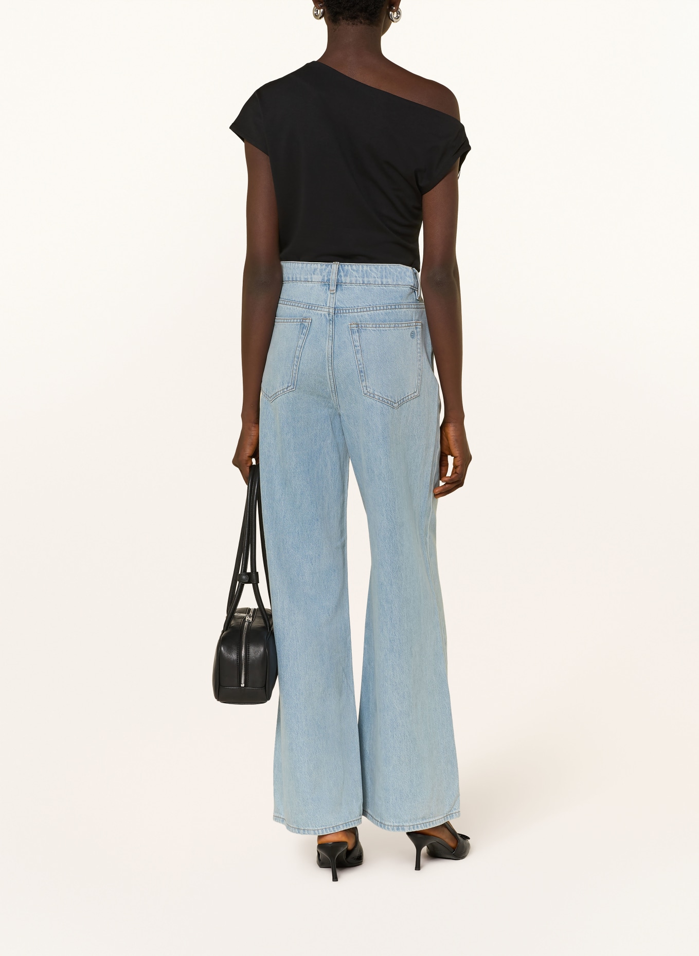 SELECTED Femme One-Shoulder-Top: SCHWARZ