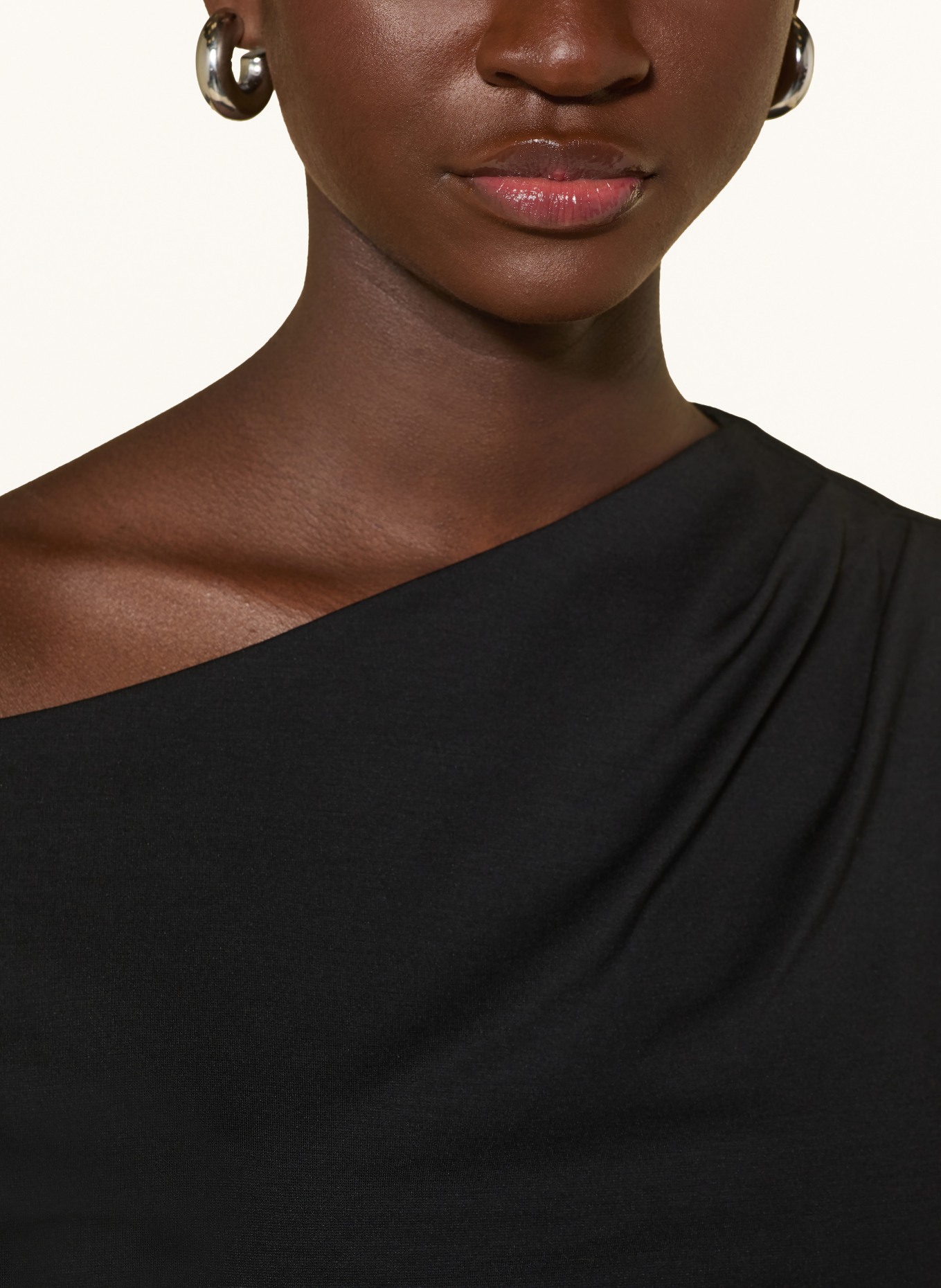 SELECTED Femme One-Shoulder-Top: SCHWARZ