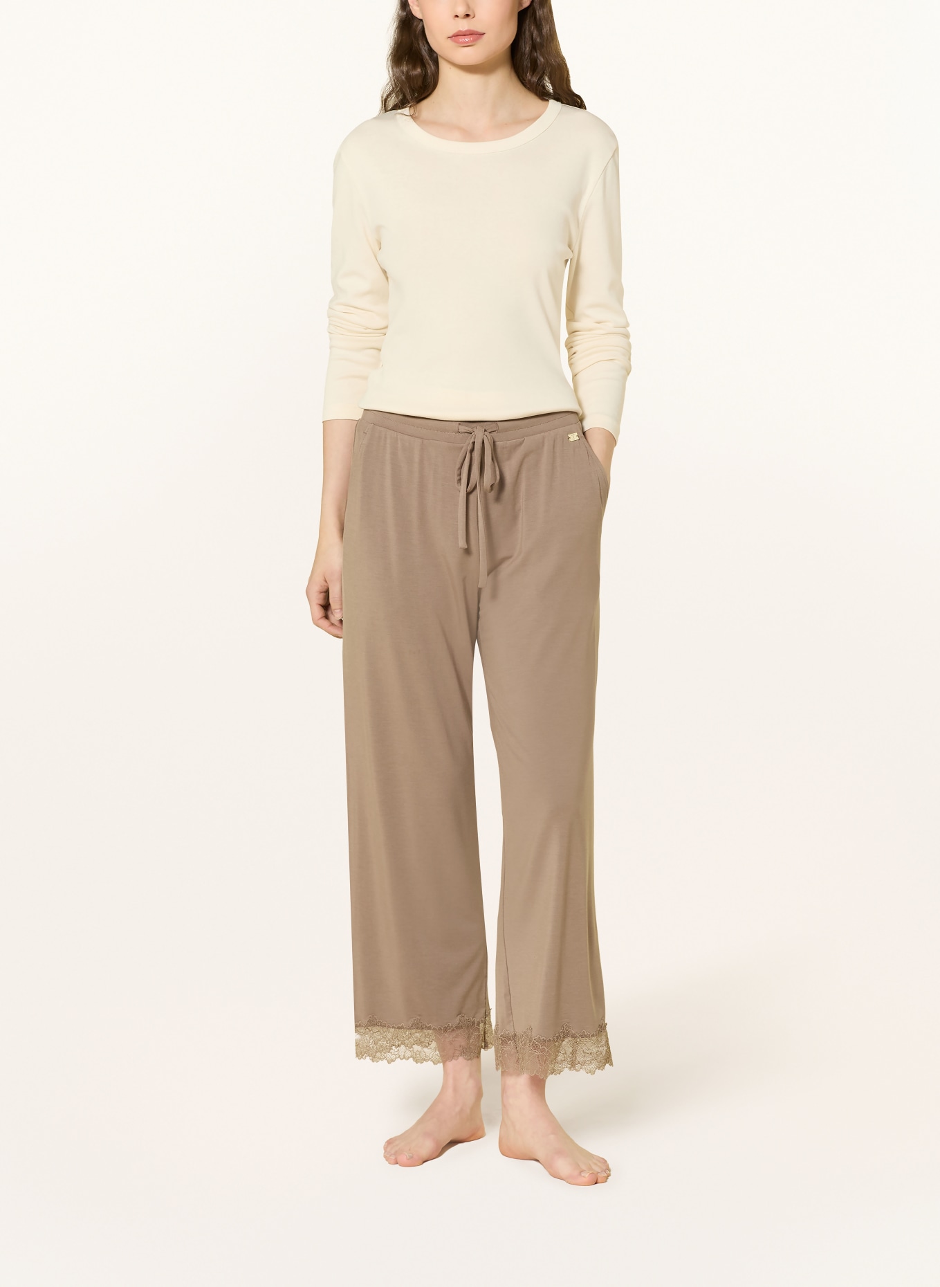 JOOP! 7/8-Schlafhose: TAUPE