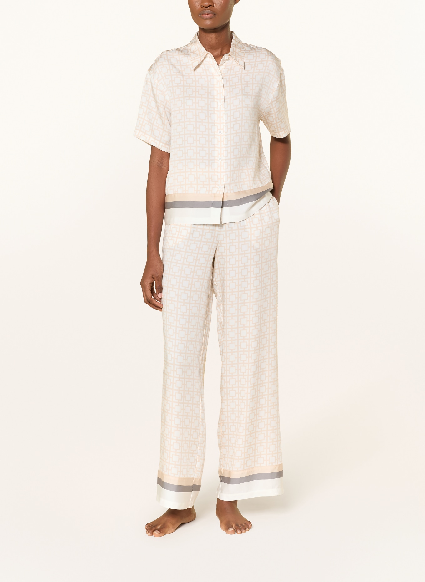 JOOP! slaapbroek: ECRU / BEIGE