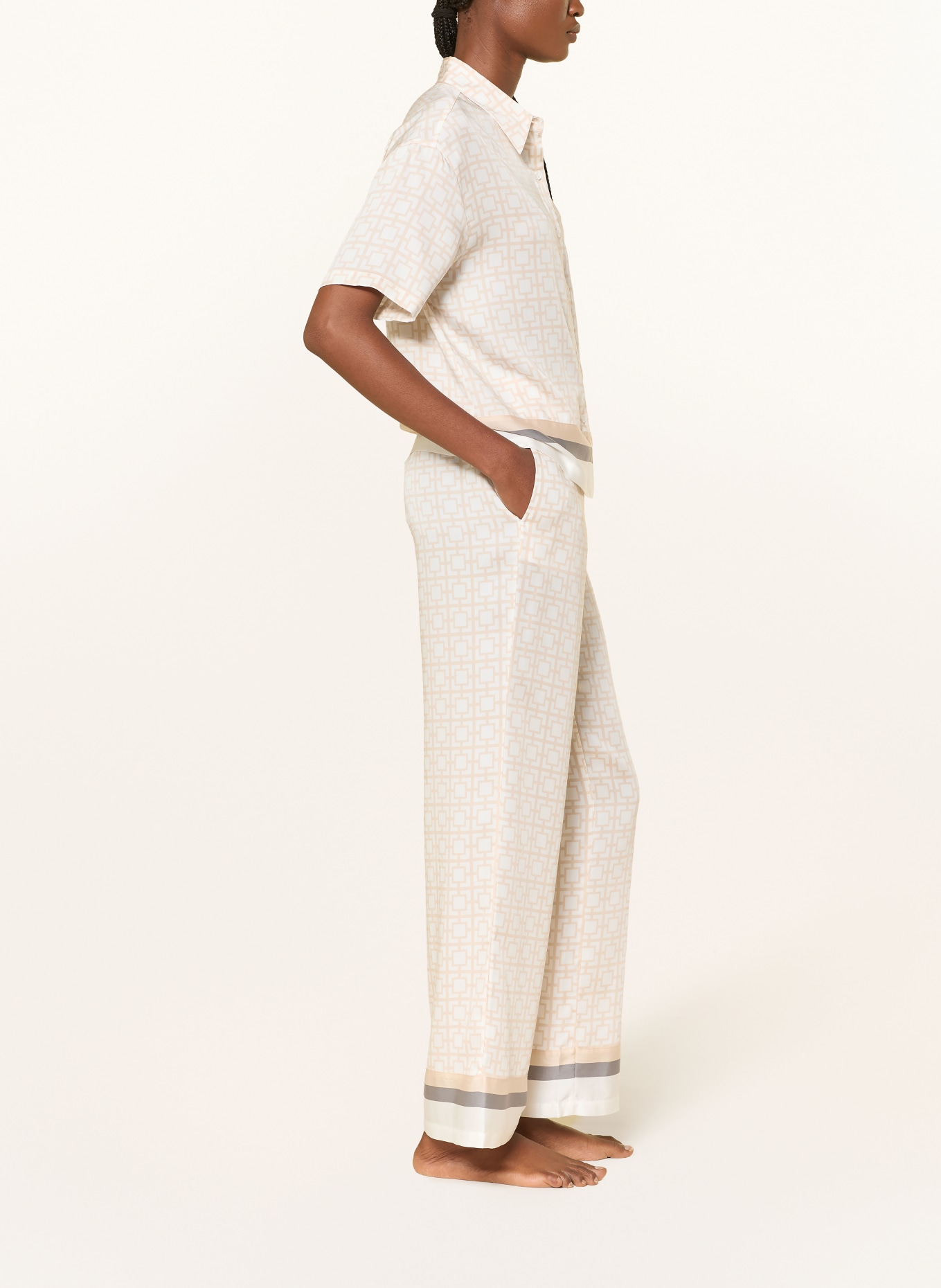 JOOP! slaapbroek: ECRU / BEIGE