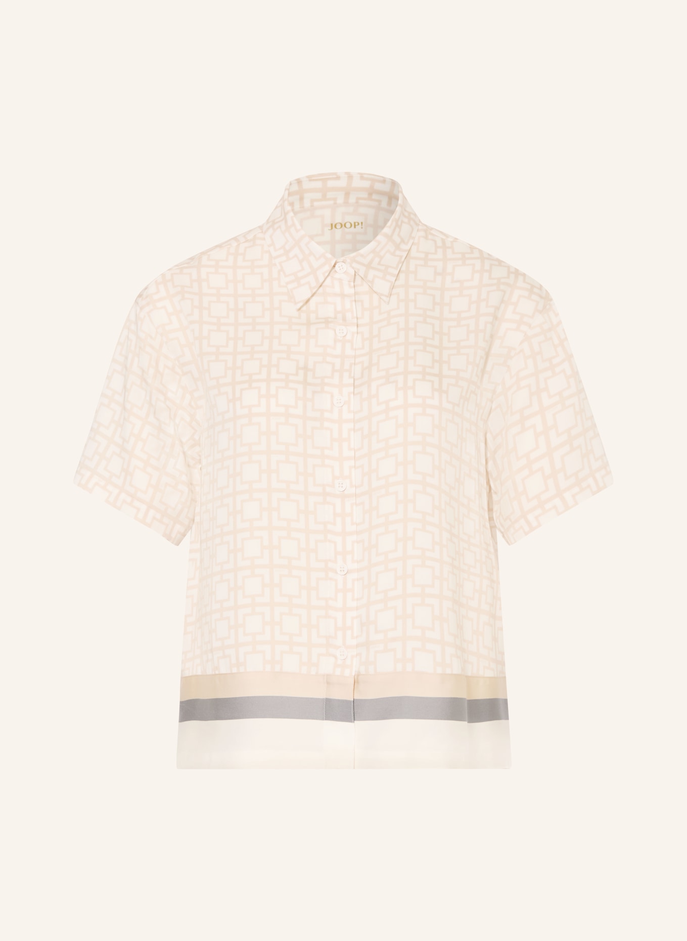 JOOP! slaaphemd: CRÈME / BEIGE / GRIJS