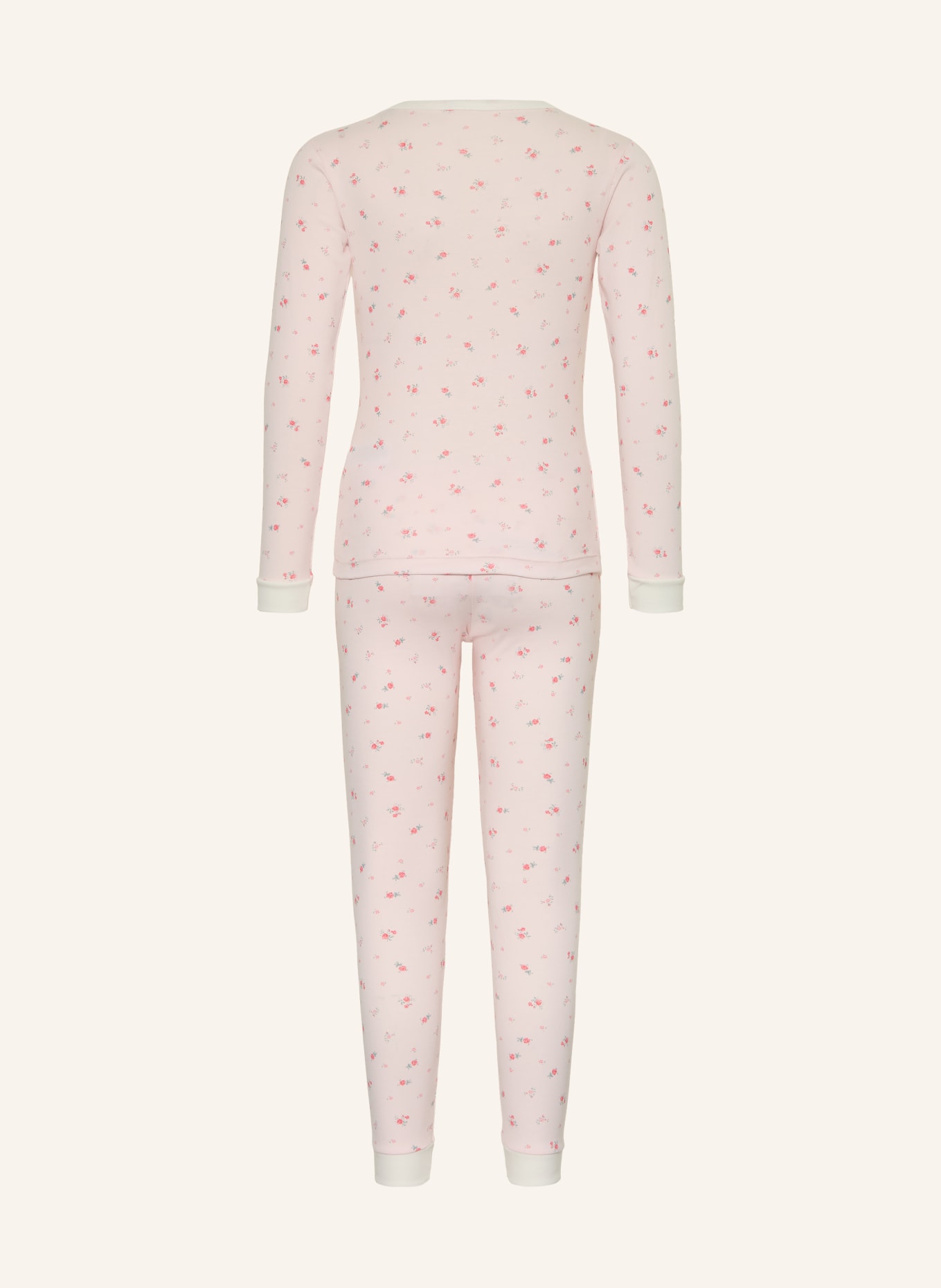 PETIT BATEAU Schlafanzug: HELLROSA / HELLROT / PETROL