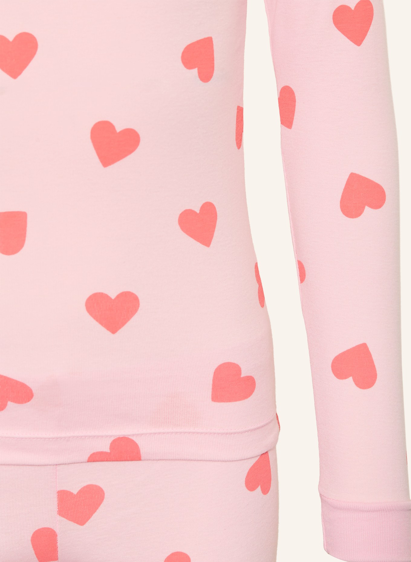 PETIT BATEAU Schlafanzug: ROSA / ROT