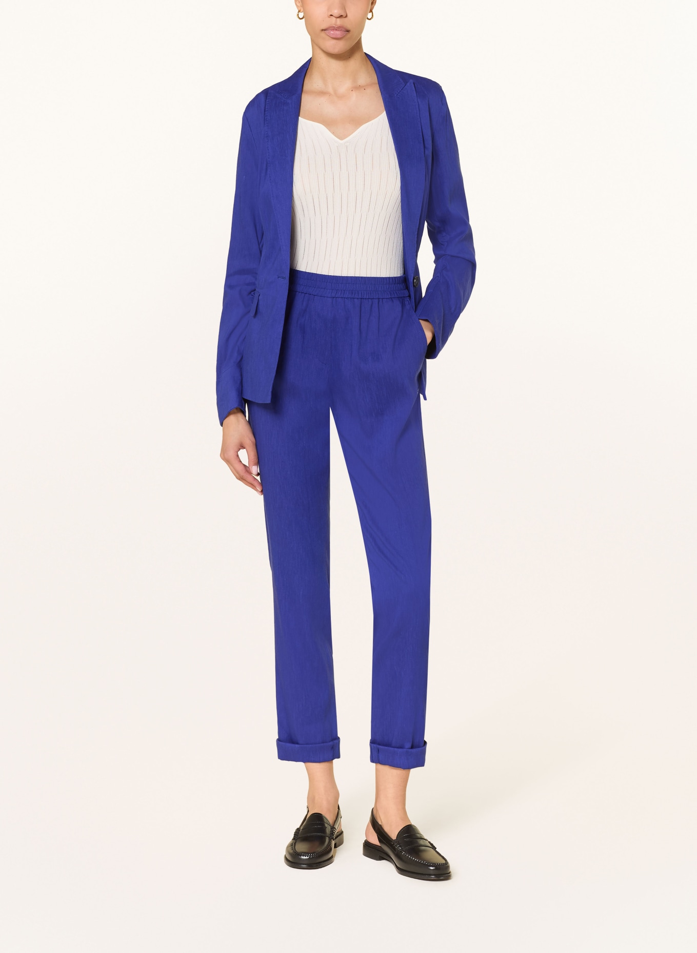 MARC CAIN RHODOS pants: 757 iolite