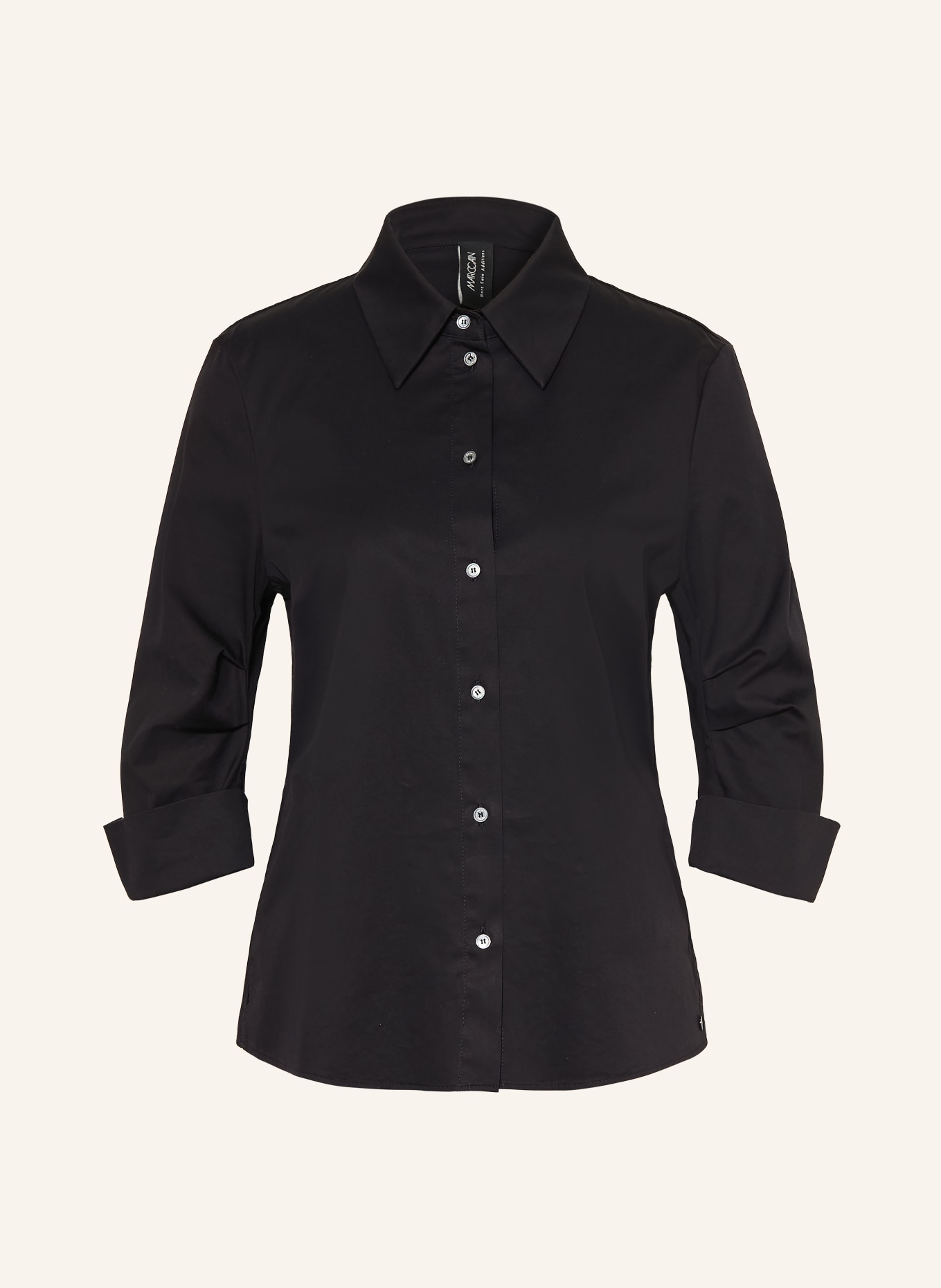 MARC CAIN Hemdbluse mit 3/4-Arm: 395 MIDNIGHT BLUE