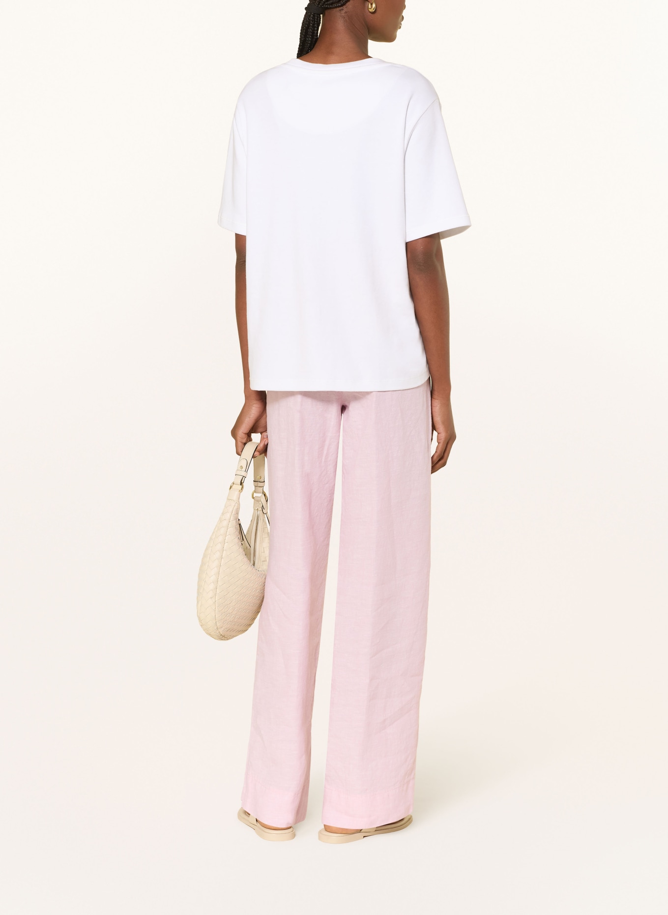 BRAX Marlenehose FARINA aus Leinen: ROSA