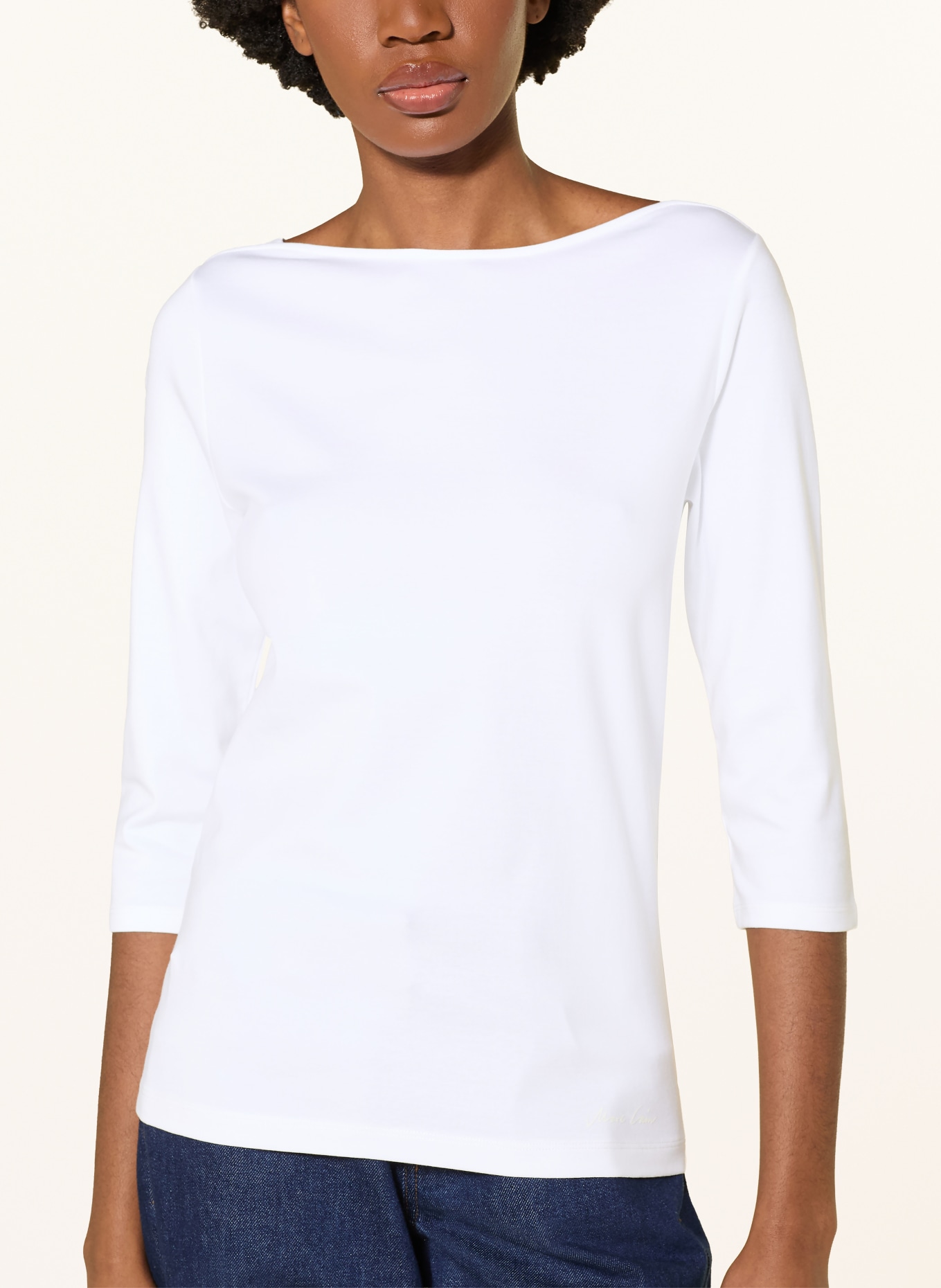 MARC CAIN Chemise à manches 3/4: 100 WHITE