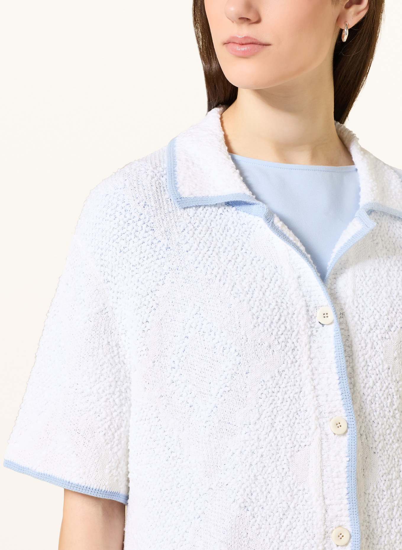 MARC CAIN Strickjacke: 100 WHITE