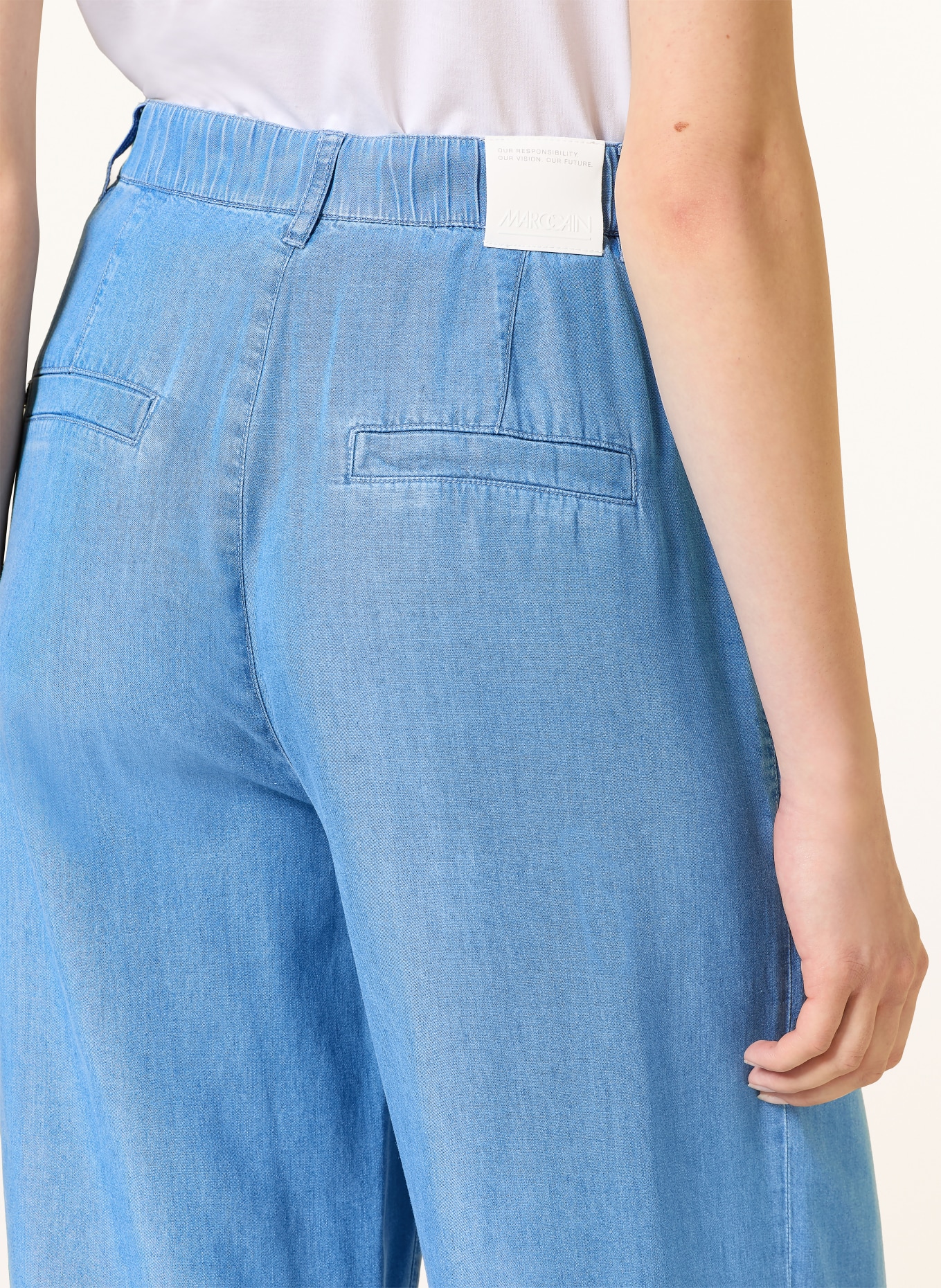 MARC CAIN Marlenehose WICHITA in Jeansoptik: 350 light denim