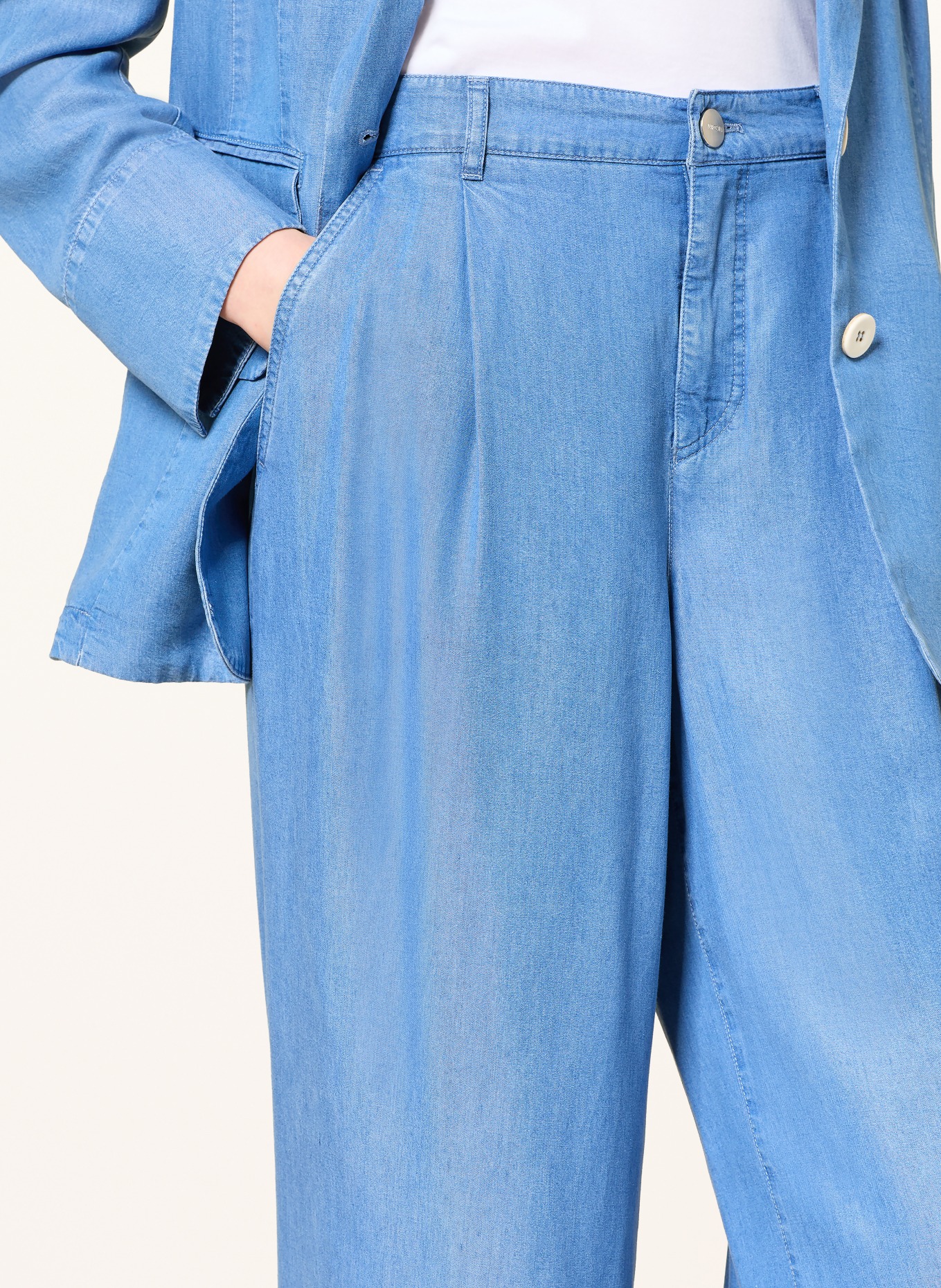 MARC CAIN Marlenehose WICHITA in Jeansoptik: 350 light denim