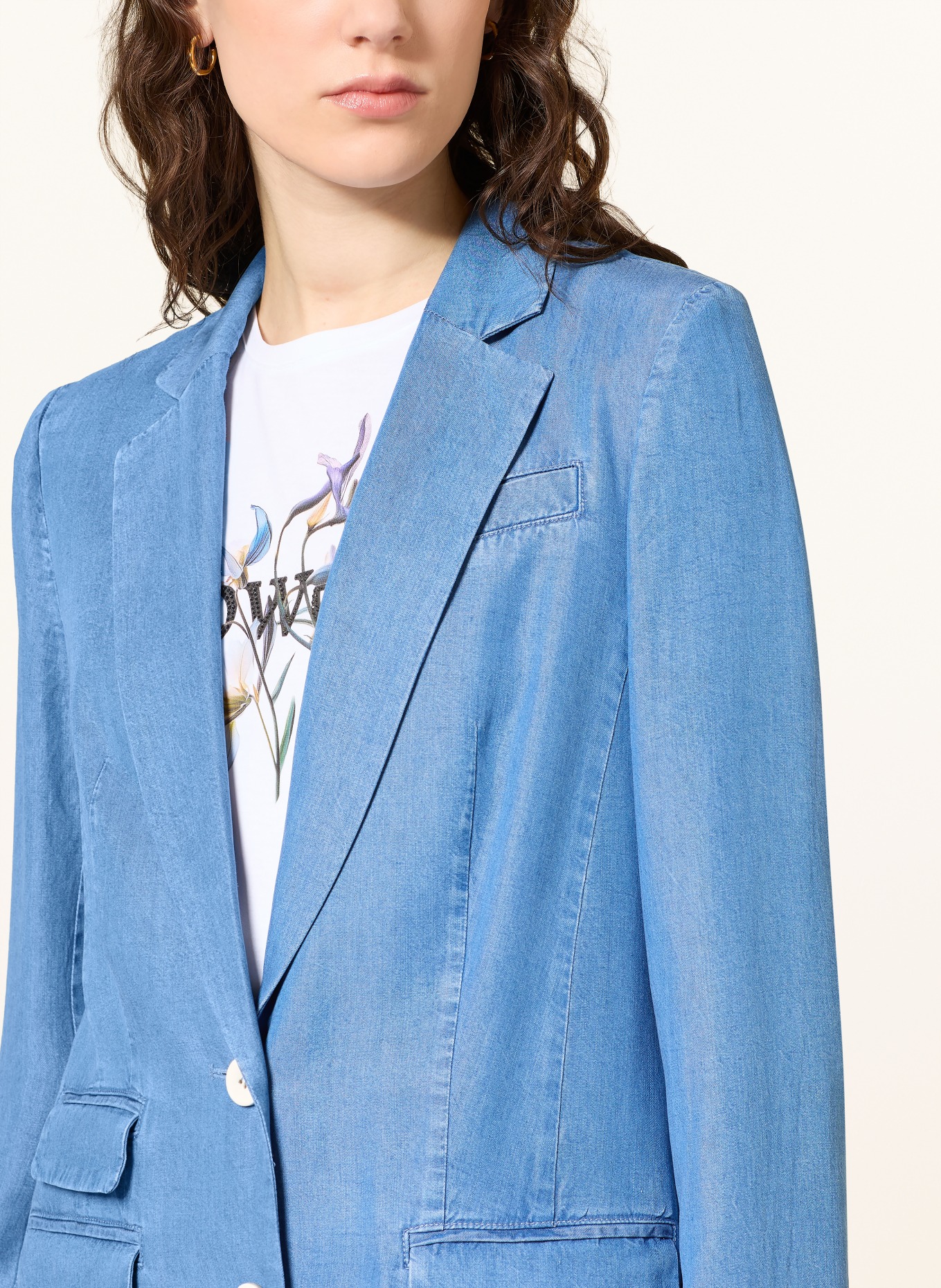MARC CAIN Blazer in Jeansoptik: 350 light denim
