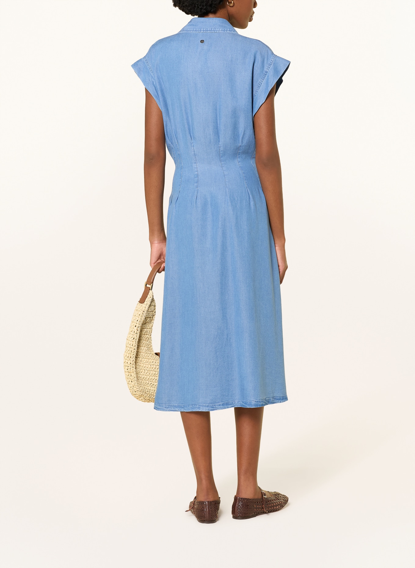 MARC CAIN Robe effet jean: 350 light denim