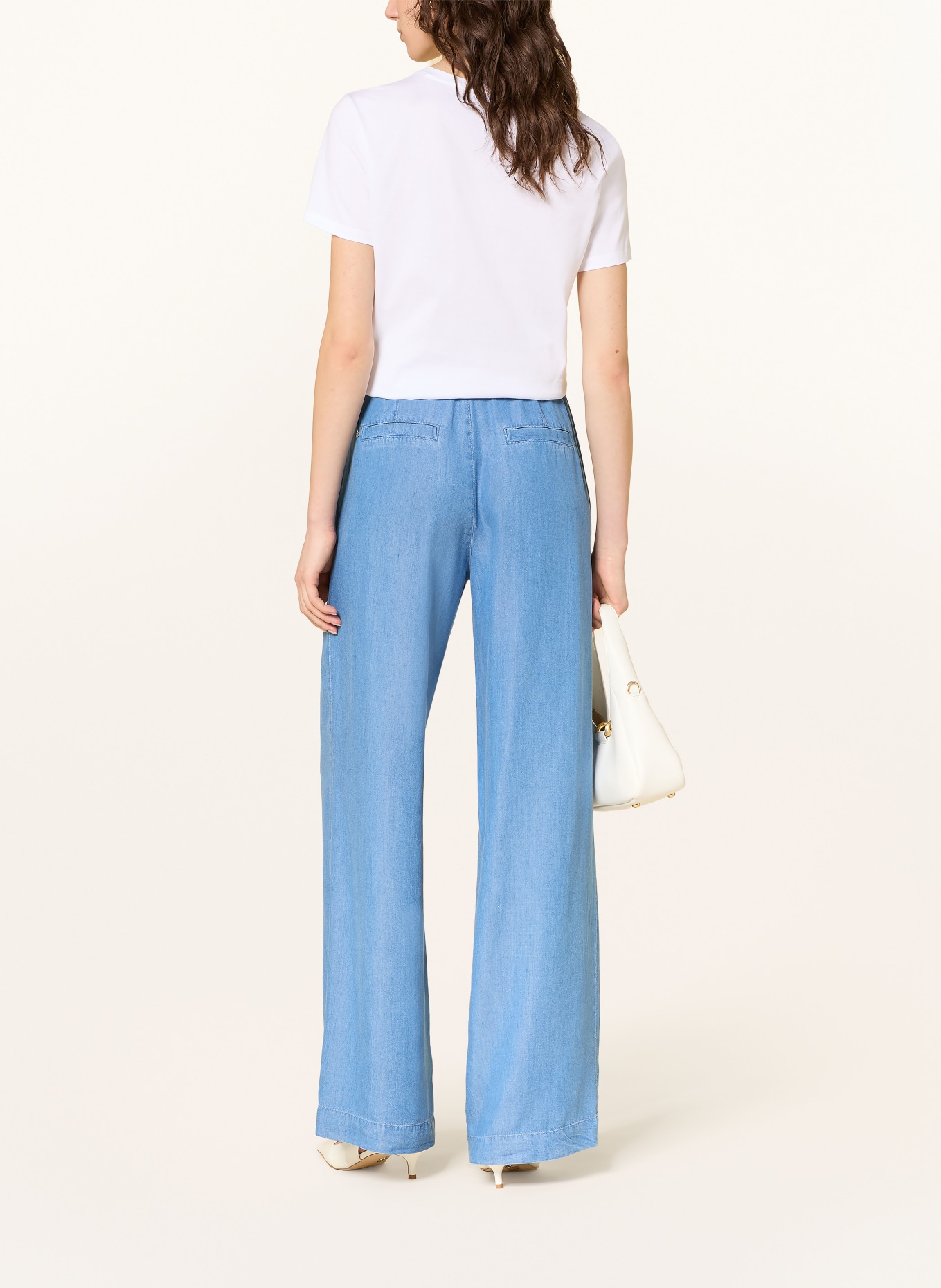 MARC CAIN T-shirt avec pierres précieuses: 100 WHITE