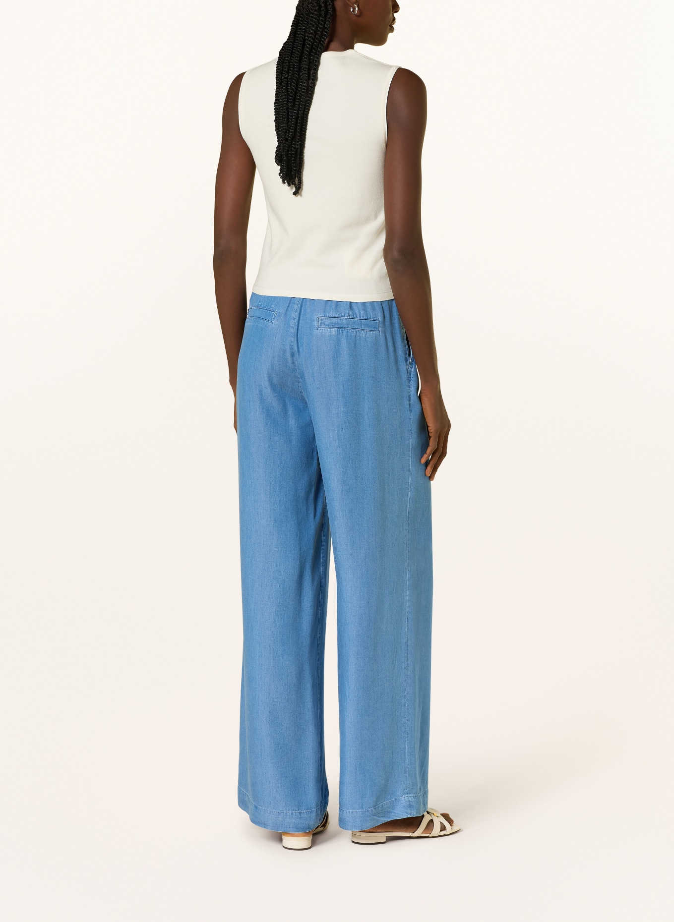 MARC CAIN gebreide top: 112 bright ecru