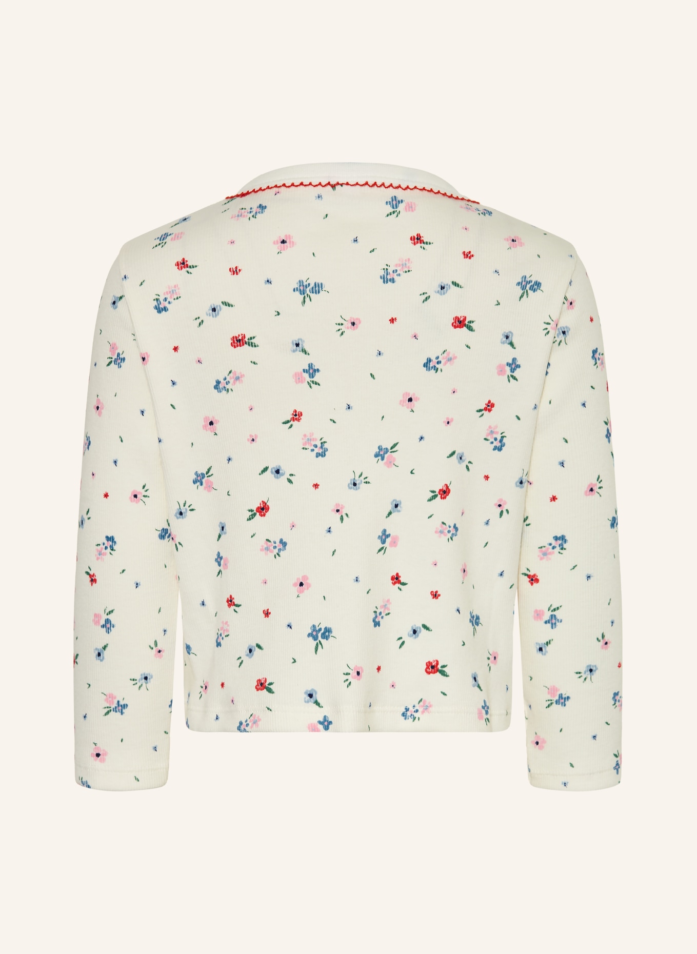 PETIT BATEAU Jerseyjacke: WEISS / ROSA / DUNKELBLAU