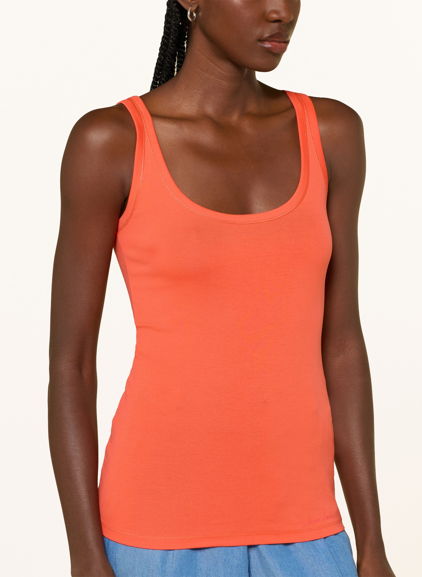 MARC CAIN Top: 223 bright tomato