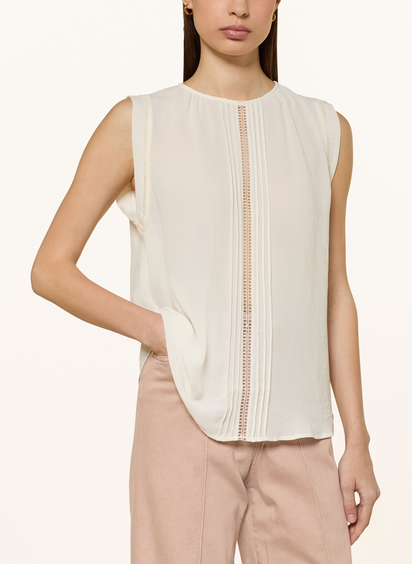MARC CAIN Top: 112 bright ecru