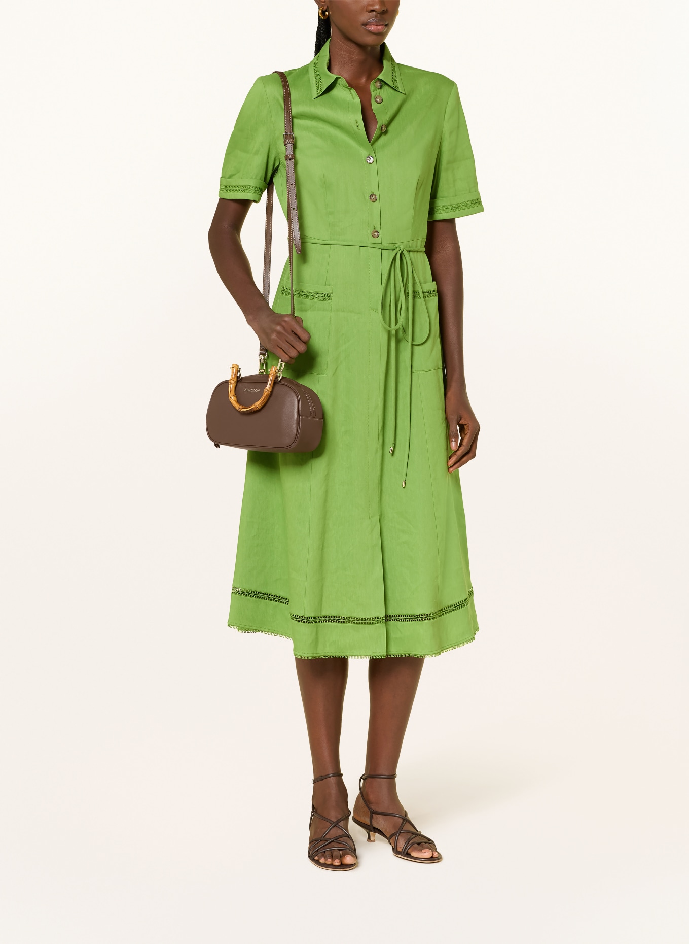 MARC CAIN MINI shoulder bag: 699 dark wood