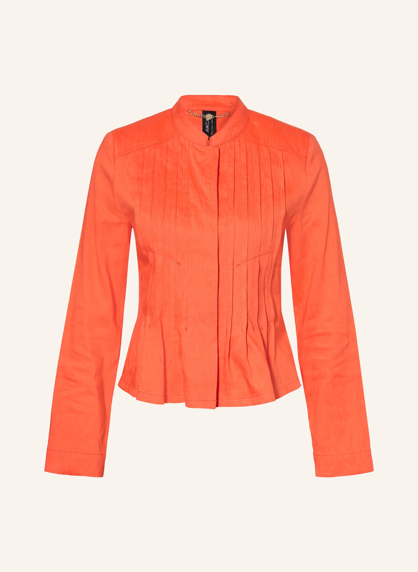 MARC CAIN Jacke mit Leinen: 223 bright tomato