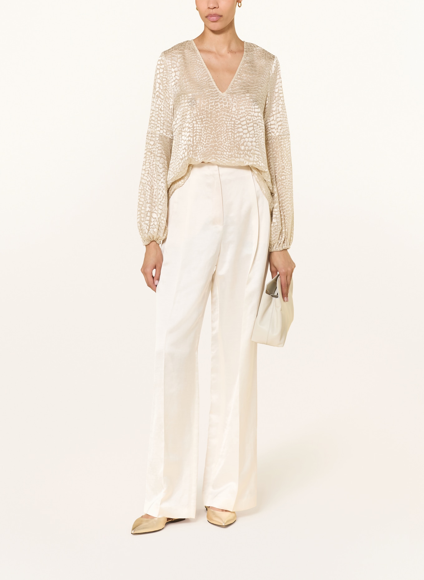 MARC CAIN Blusenshirt: 112 bright ecru