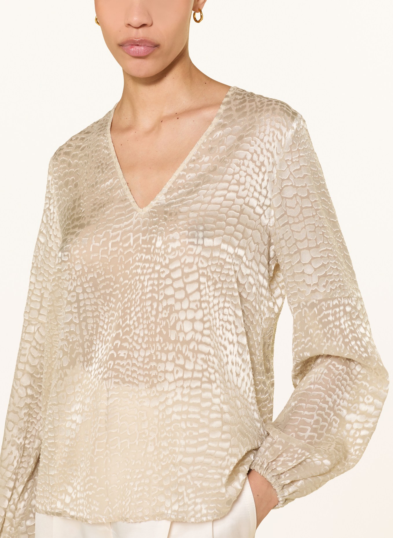 MARC CAIN Blusenshirt: 112 bright ecru