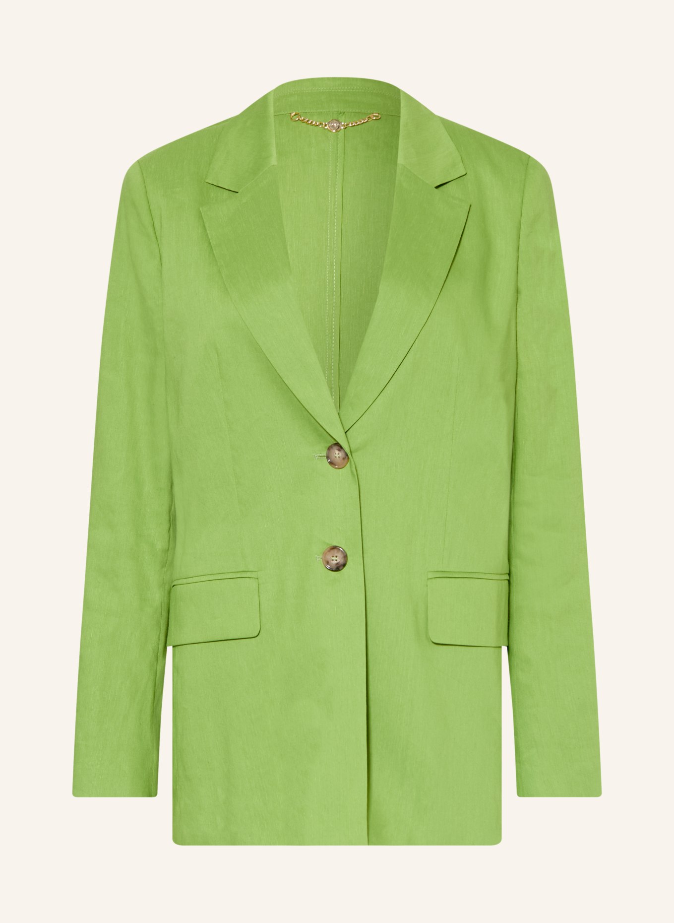 MARC CAIN Blazer mit Leinen: 526 garden green