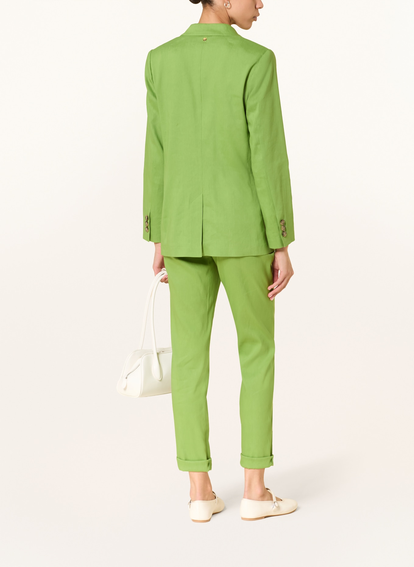 MARC CAIN Blazer mit Leinen: 526 garden green