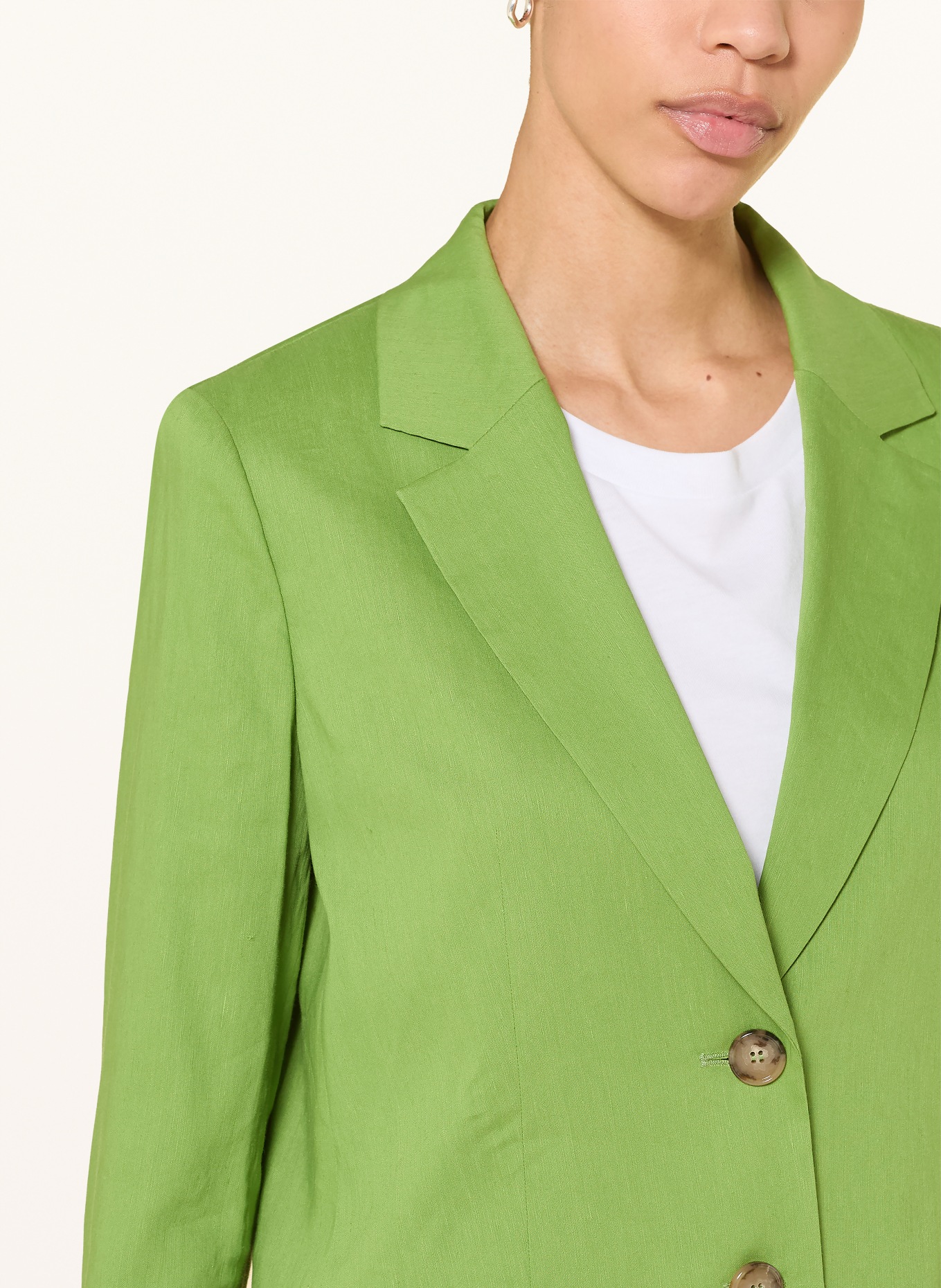 MARC CAIN Blazer mit Leinen: 526 garden green