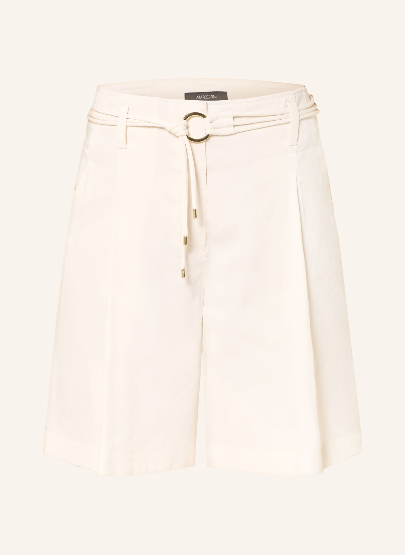 MARC CAIN Shorts WARANGAL mit Leinen: 112 bright ecru