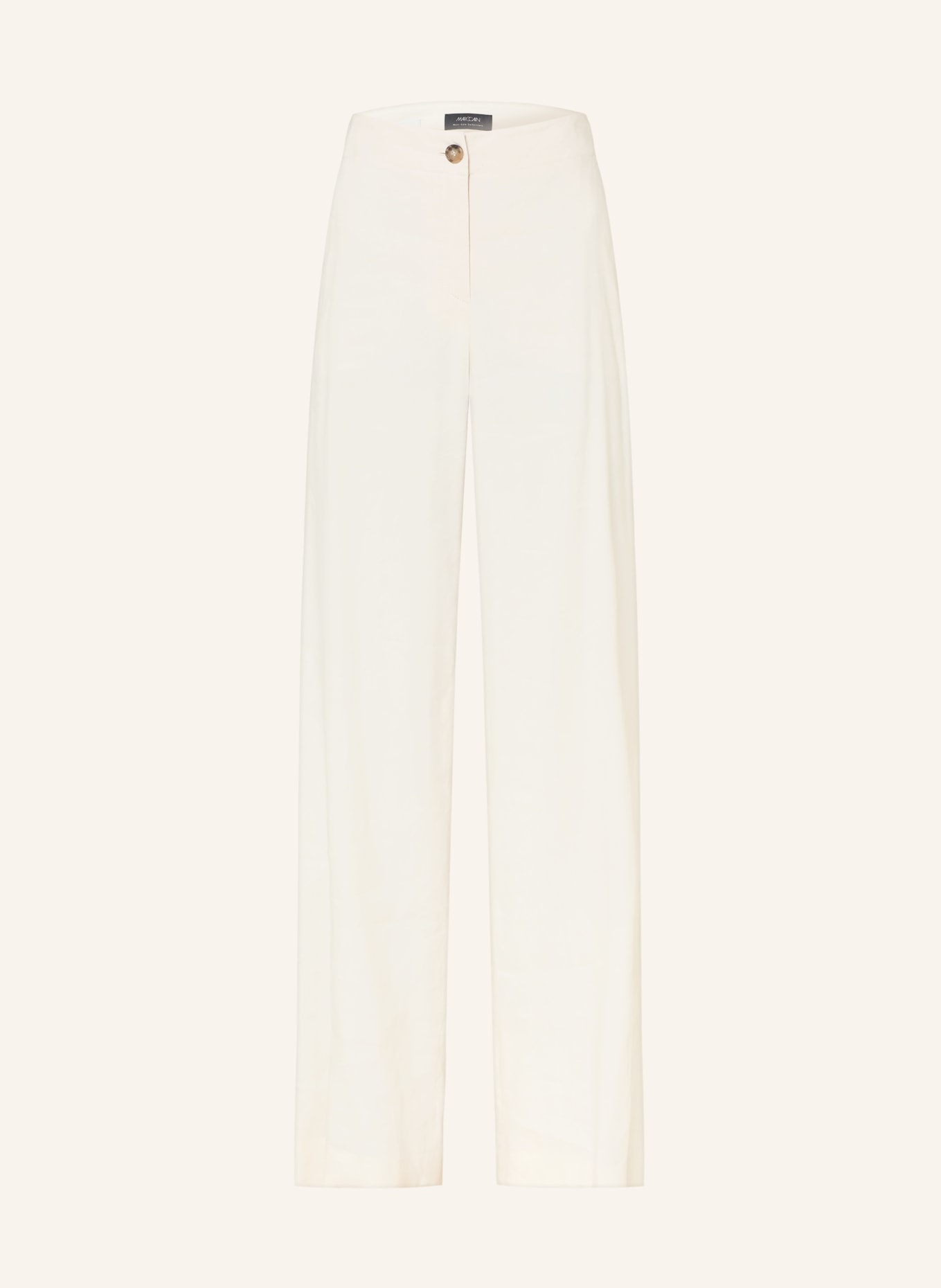 MARC CAIN Broek WAUKEE met linnen: 112 bright ecru