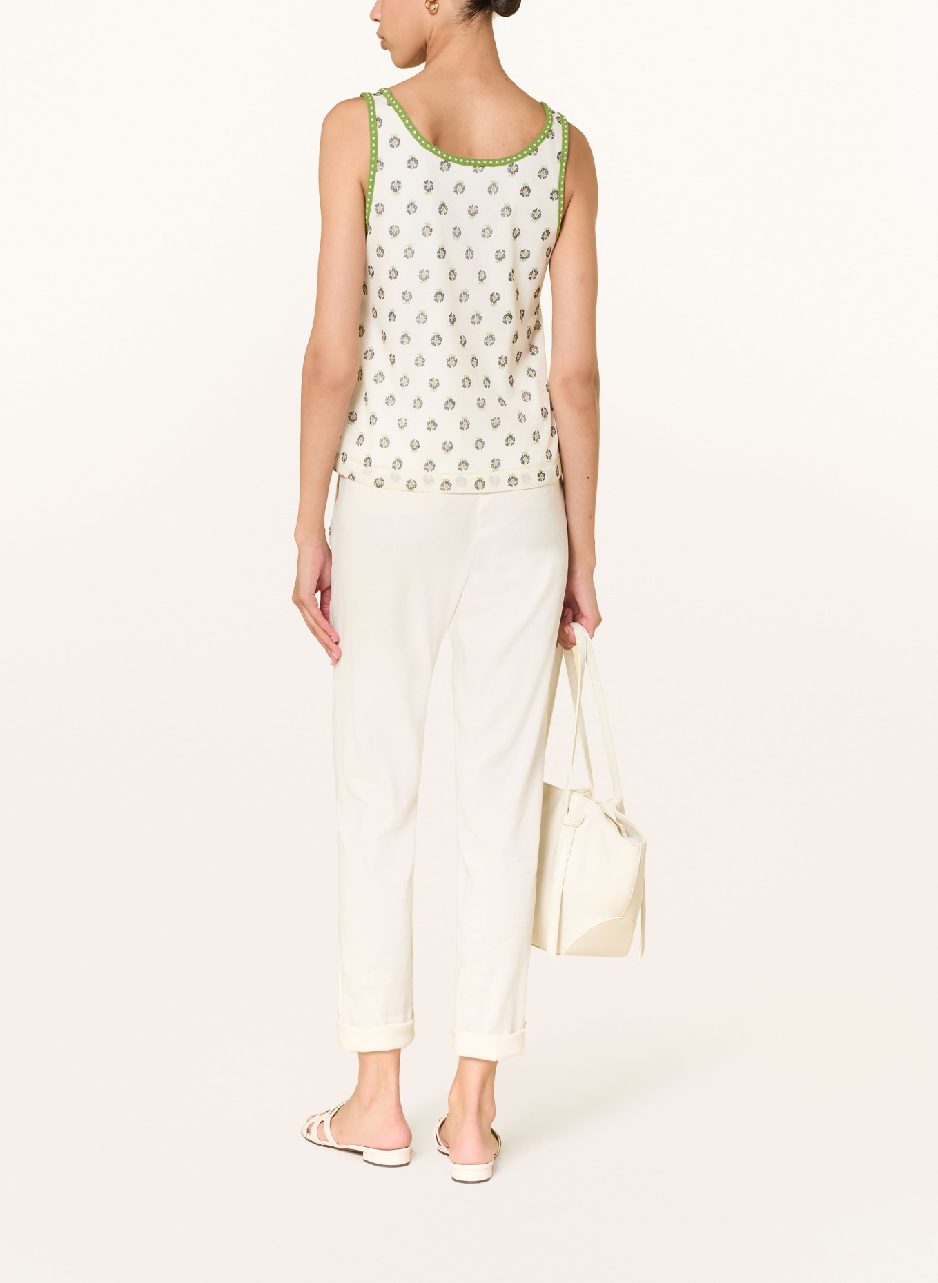 MARC CAIN Hose RHODOS mit Leinen: 112 bright ecru