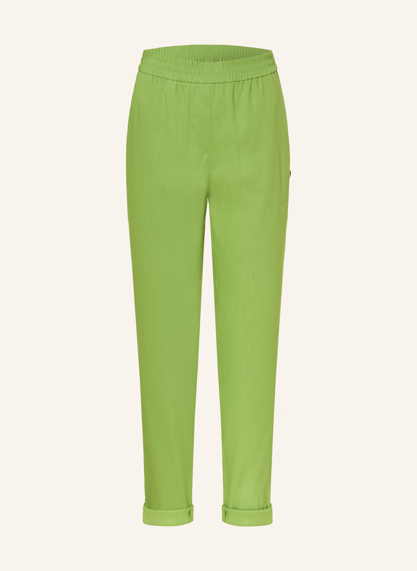 MARC CAIN Hose RHODOS mit Leinen: 526 garden green