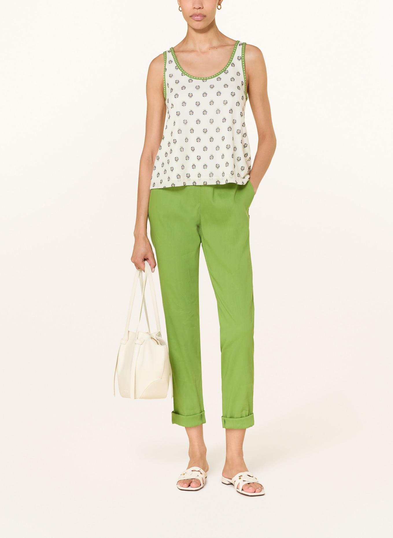 MARC CAIN Stricktop: 112 bright ecru