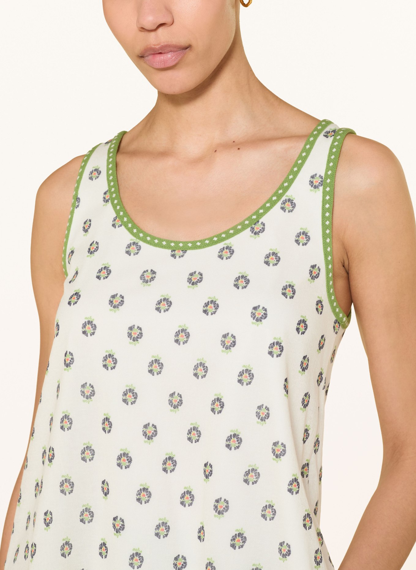 MARC CAIN Stricktop: 112 bright ecru