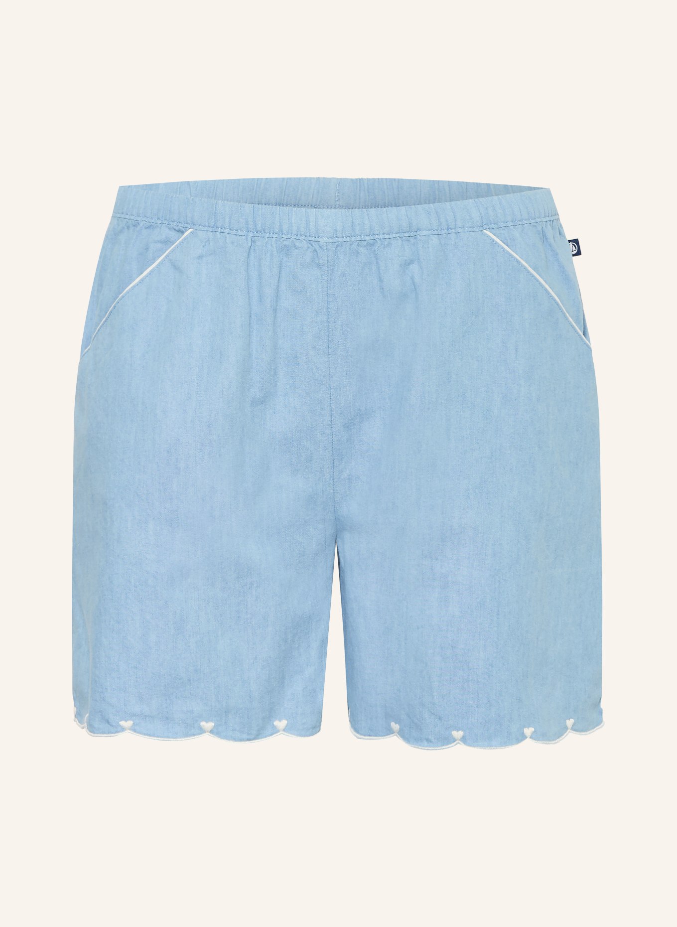 PETIT BATEAU Jeanshorts: HELLBLAU