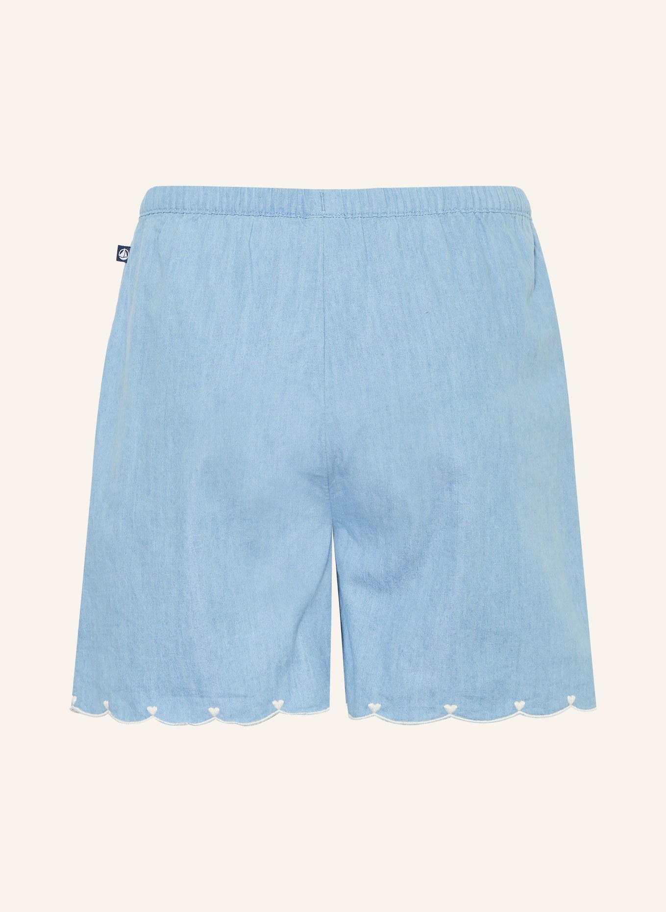 PETIT BATEAU Jeanshorts: HELLBLAU
