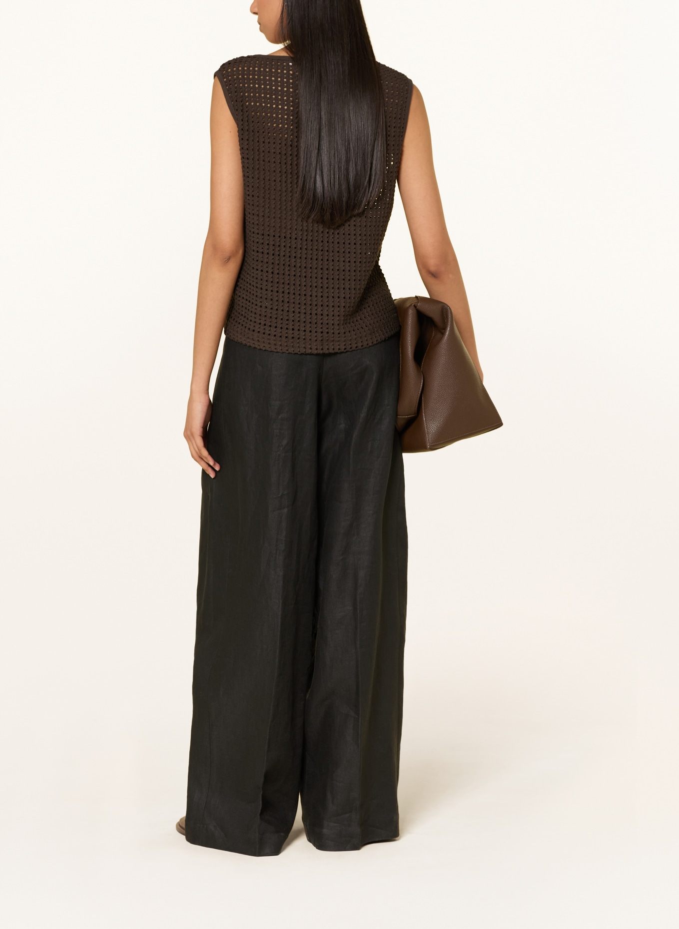 BRAX Gebreide top INA: MARRON FONCÉ