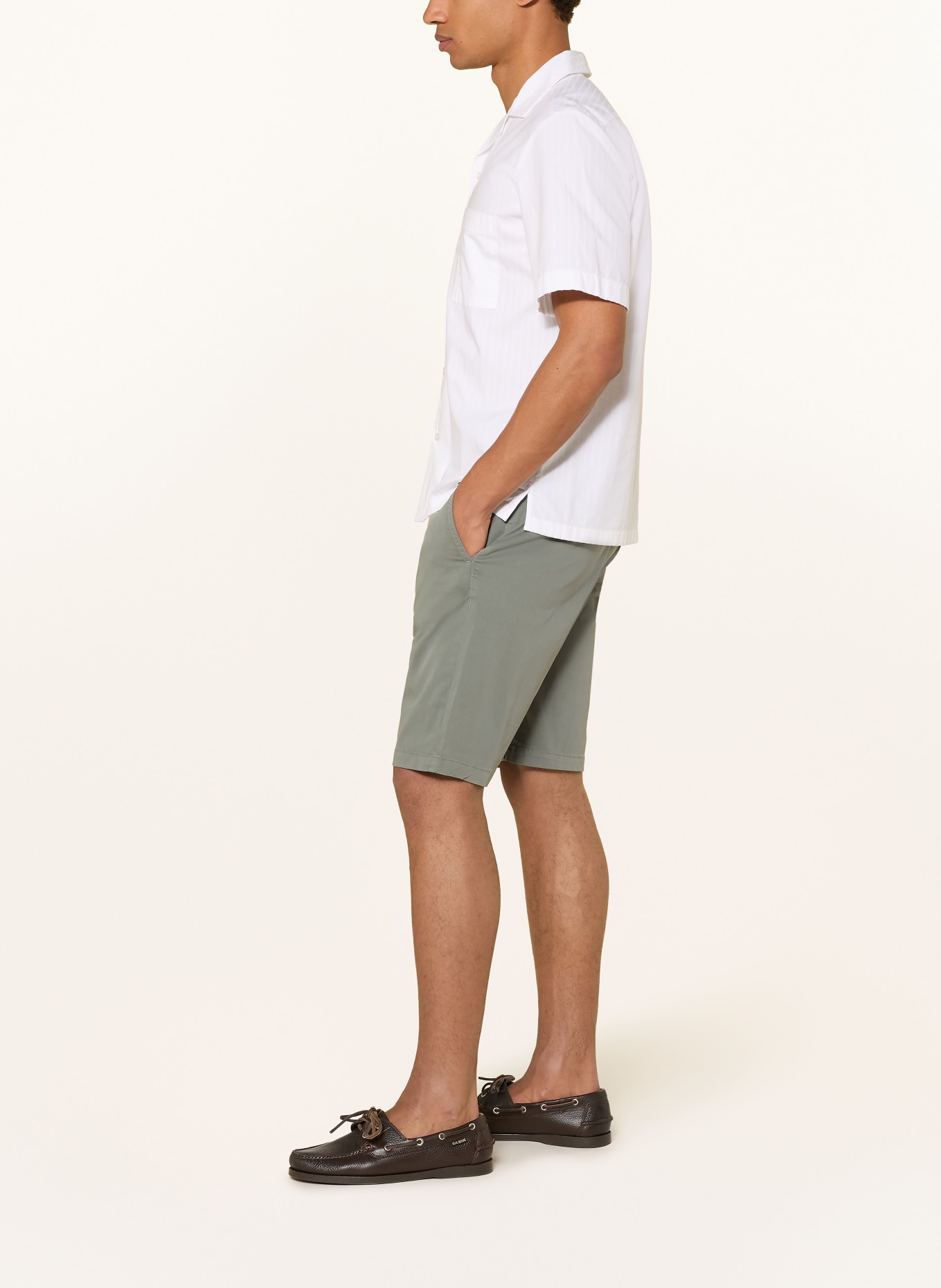 BOSS Chinoshorts Tapered Fit: GRAU