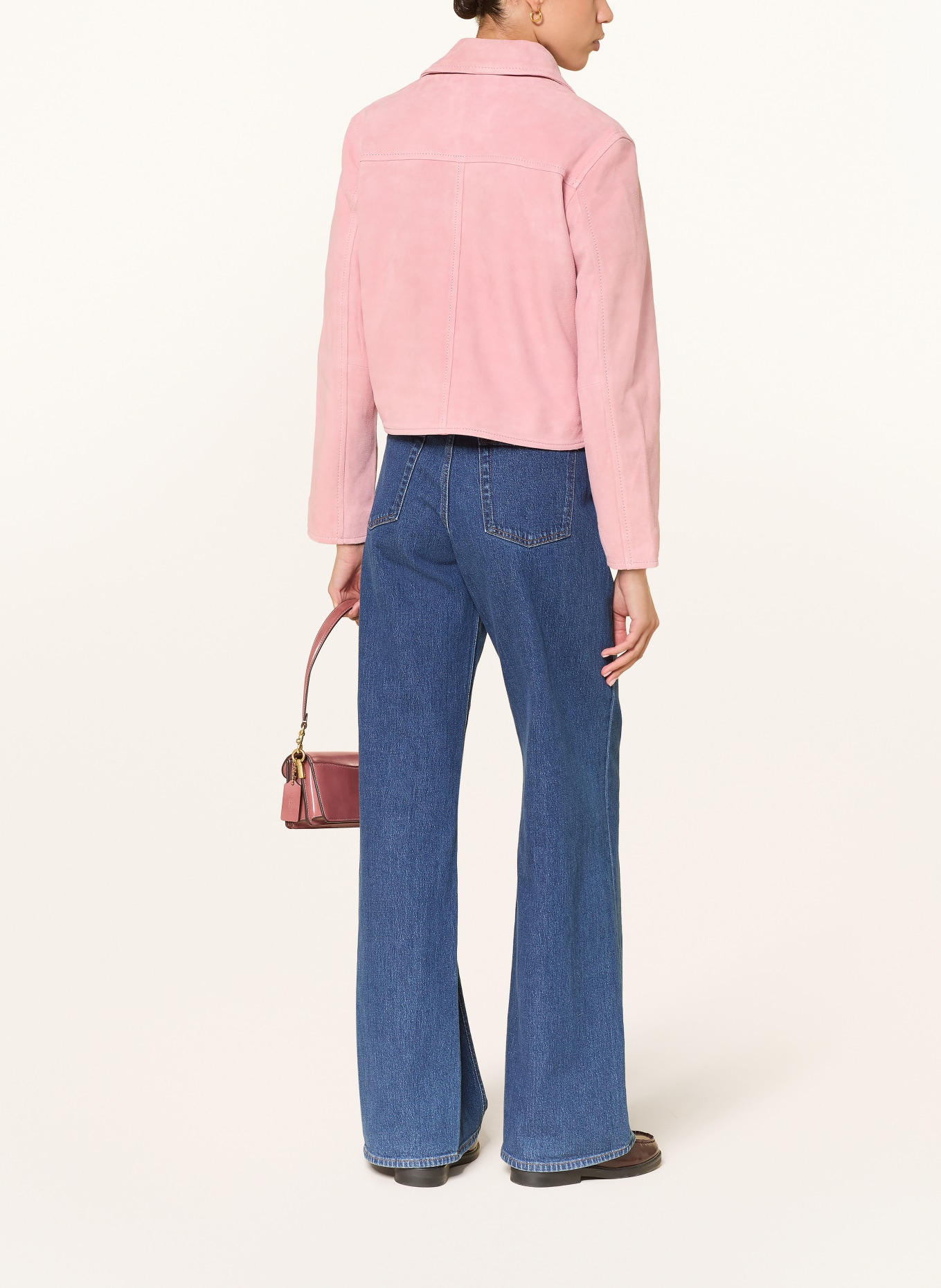 HERZENS Lederjacke: ROSA