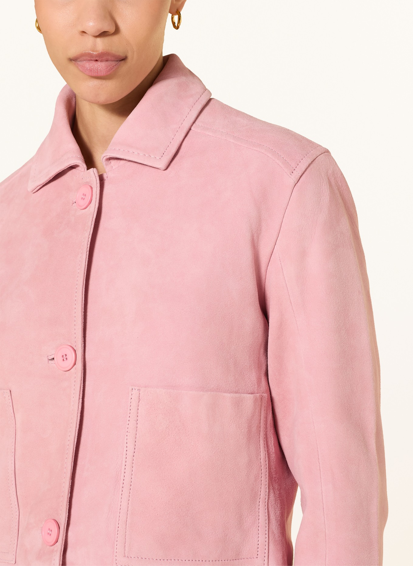 HERZENS Lederjacke: ROSA